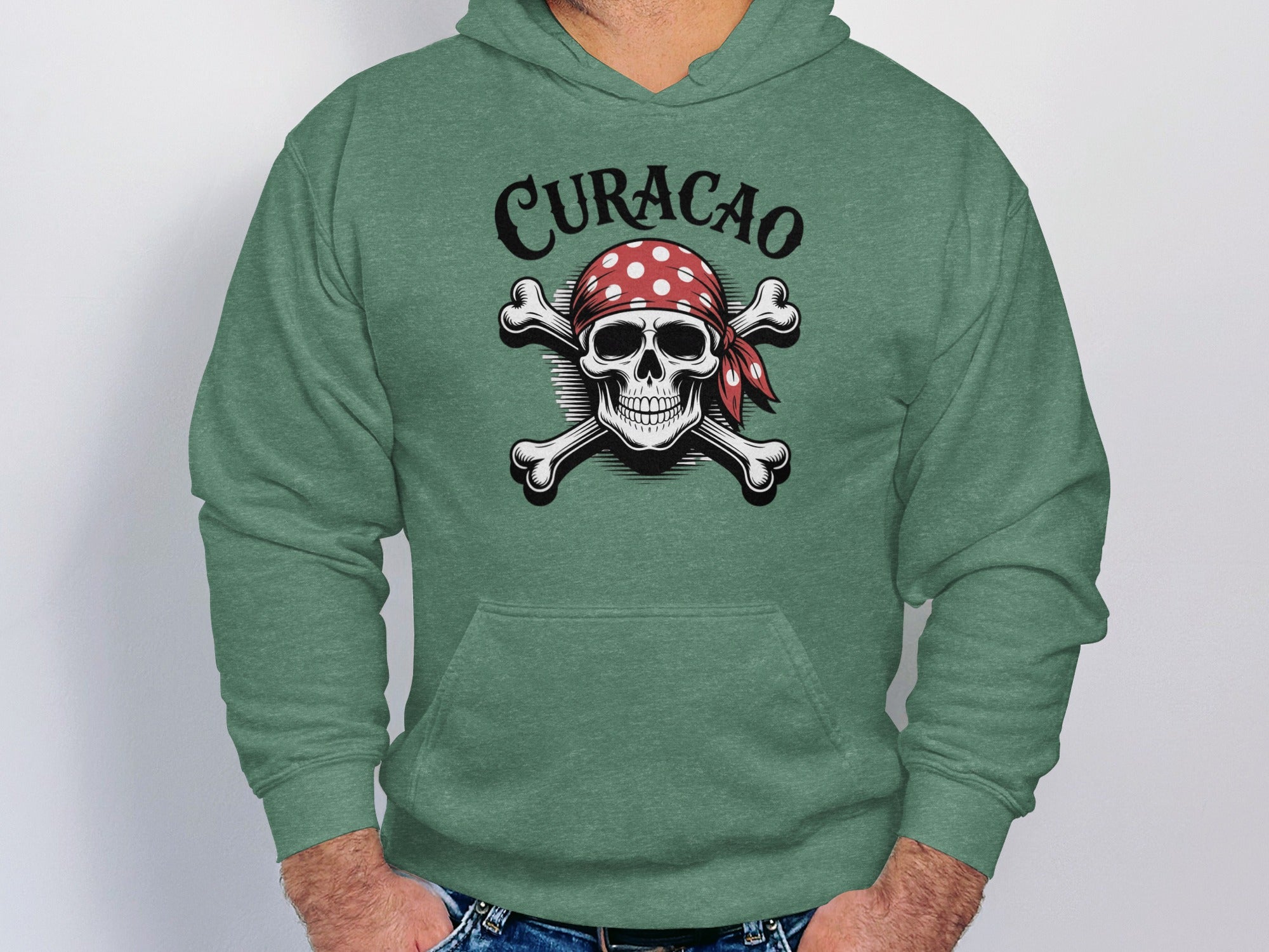 Curacao Skull and Crossbones Graphic Hoodie product