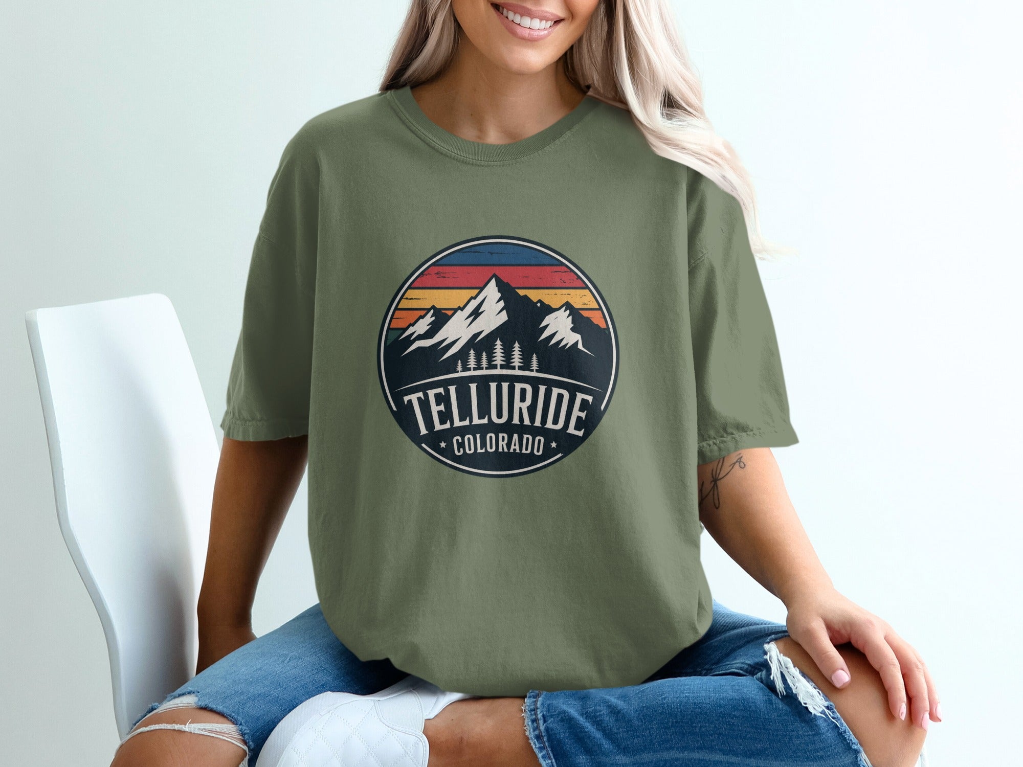 Telluride Colorado Graphic Telluride Womens T-Shirts T-Shirt