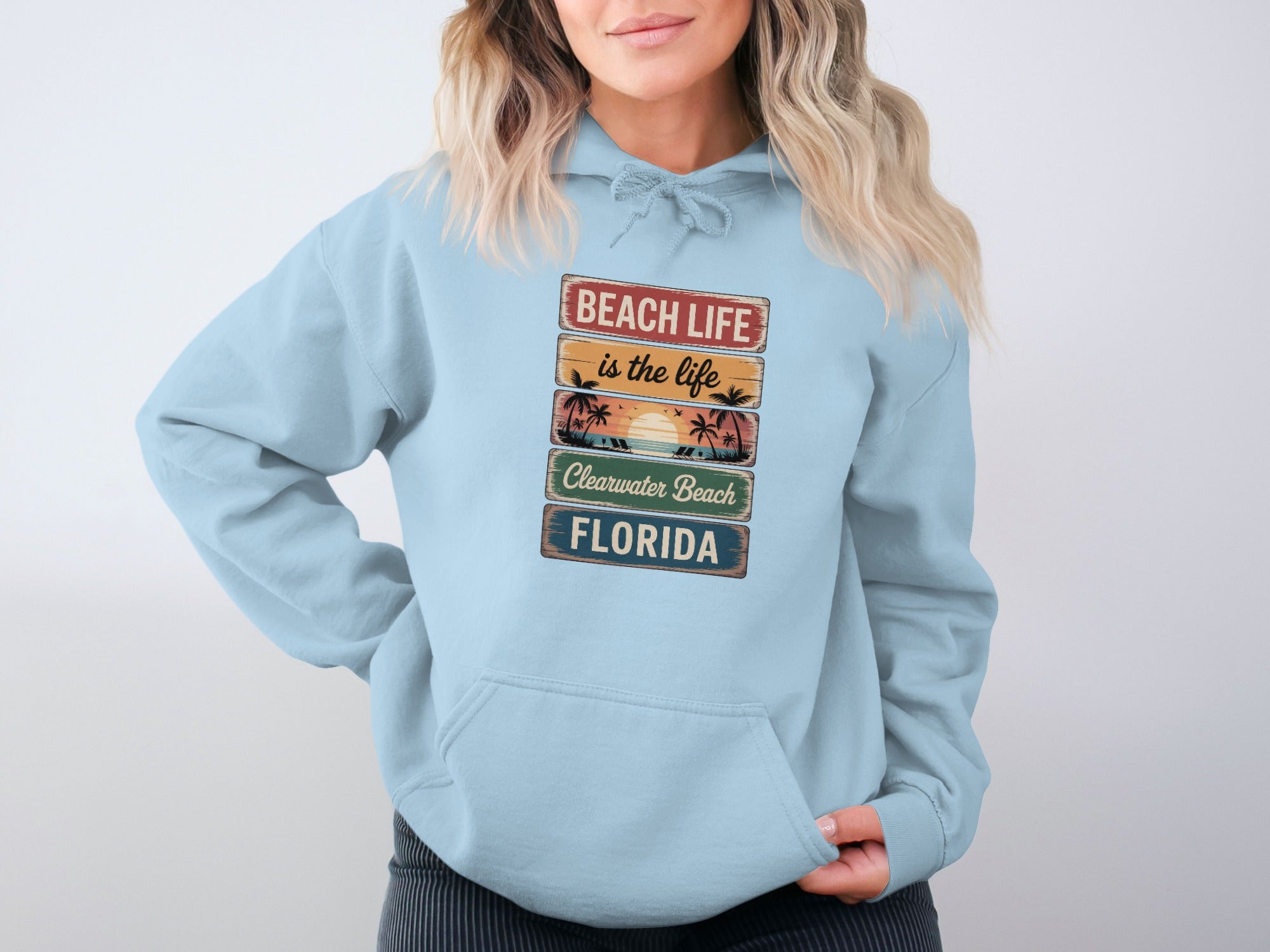 Beach Life Clearwater Beach Florida Hoodie product