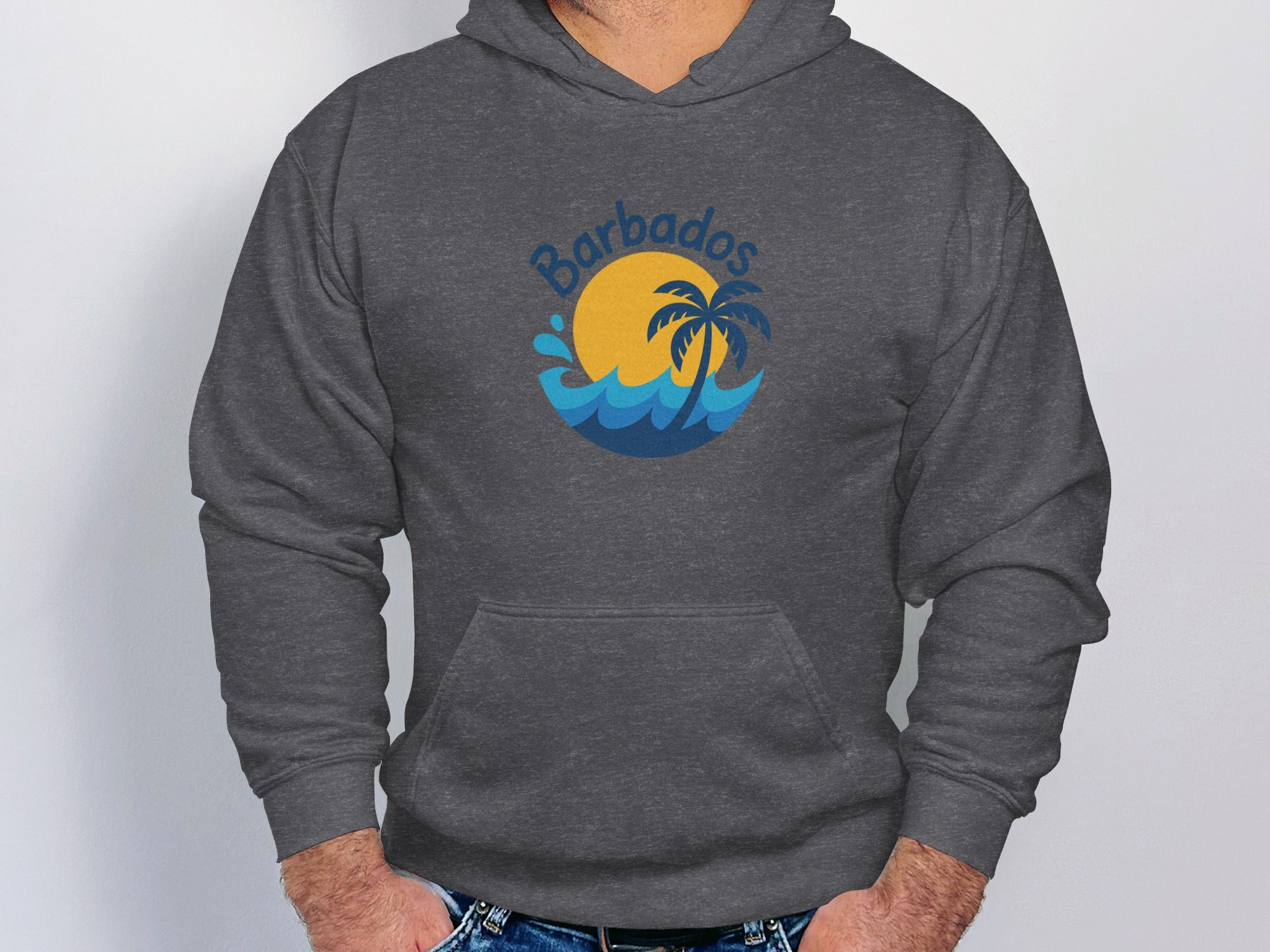 Barbados Sunset and Palm Trees Hoodie product