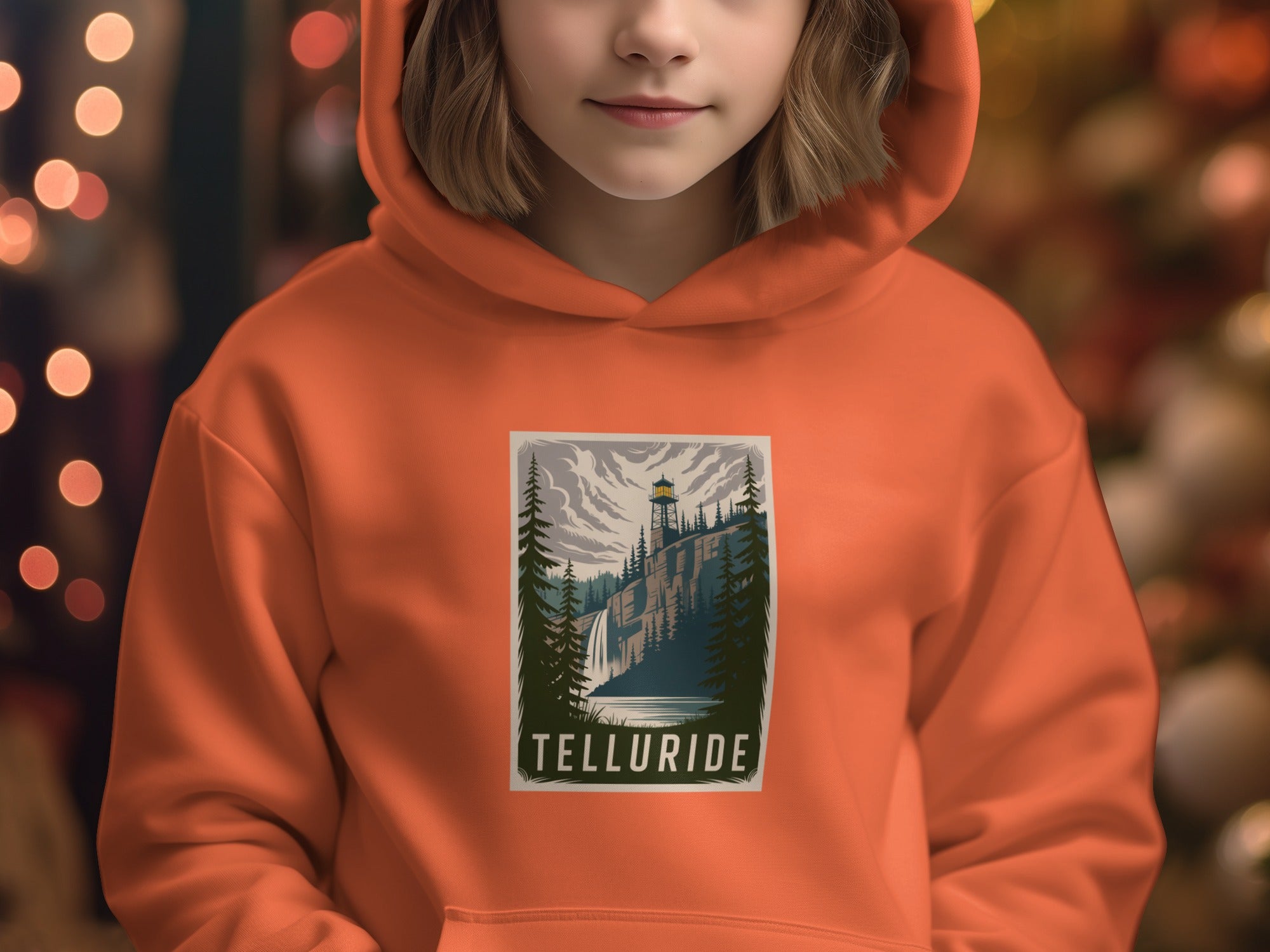 Telluride Mountain Scene Printed Hoodie Apparel