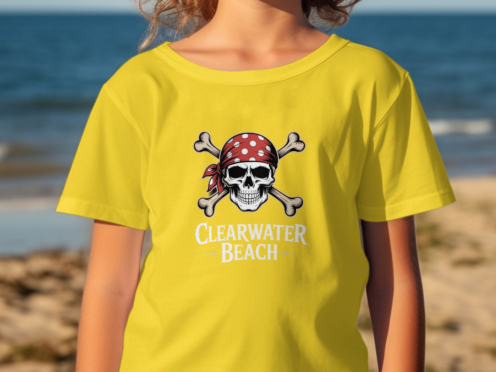 Cool Clearwater Beach Skull Pirate Shirt product type