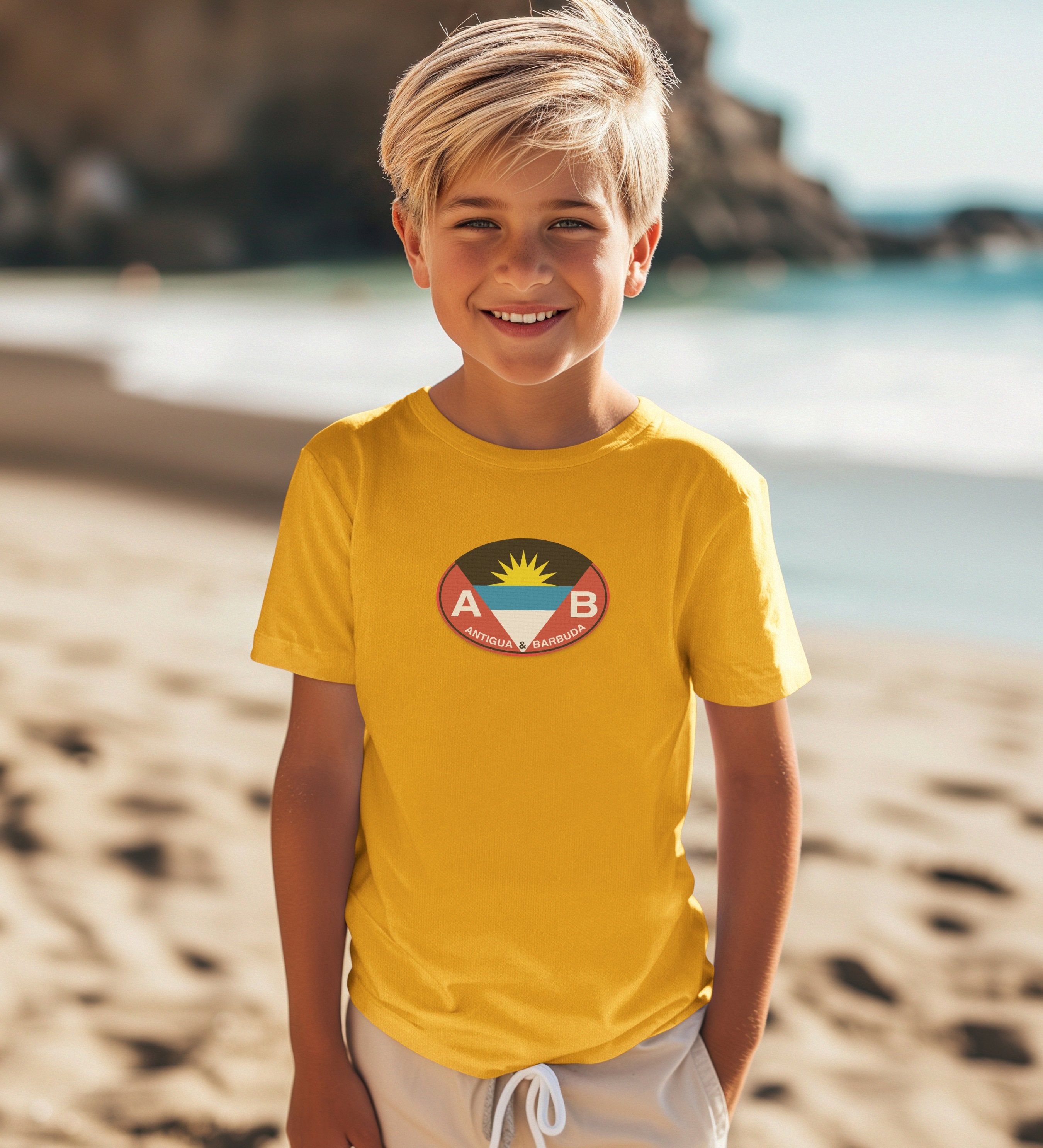 Antigua and Barbuda gift for snorkeling with kids at Half Moon Bay youth clothing and travel souvenirs