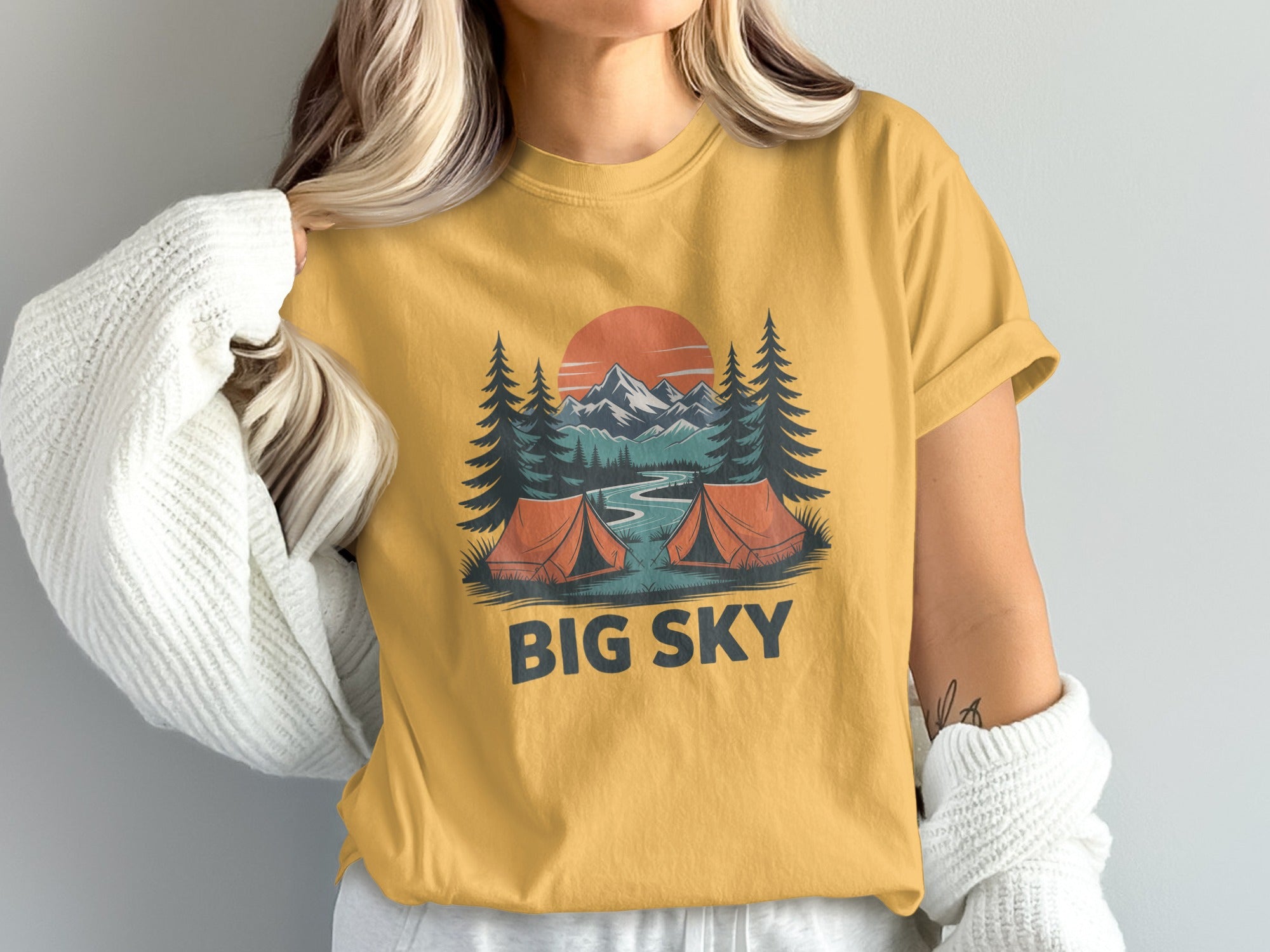 Big Sky Printed Outdoor Adventure Graphic T-Shirt product