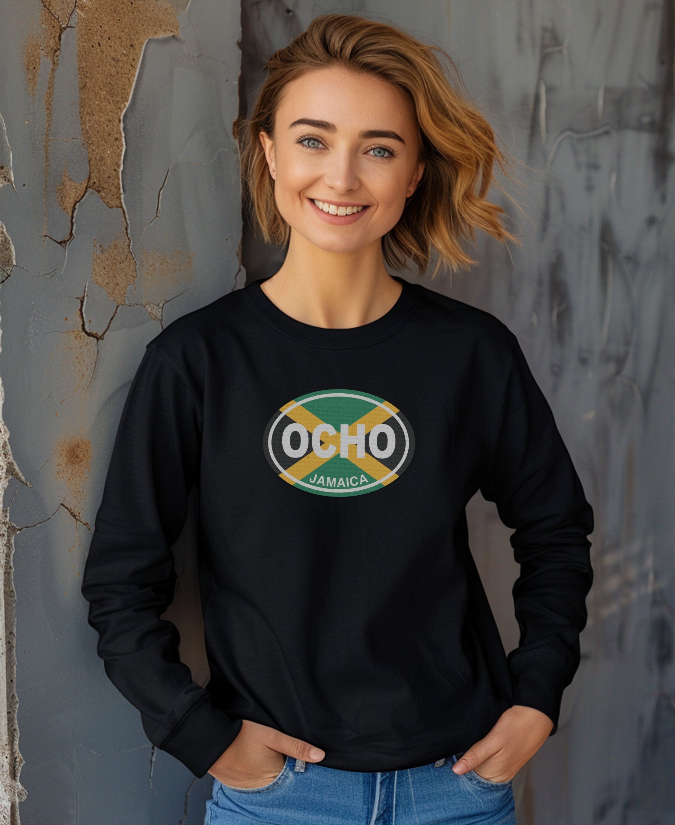 Ocho Rios Jungle Tours & Beach Vibes Womens Long Sleeve T-Shirt