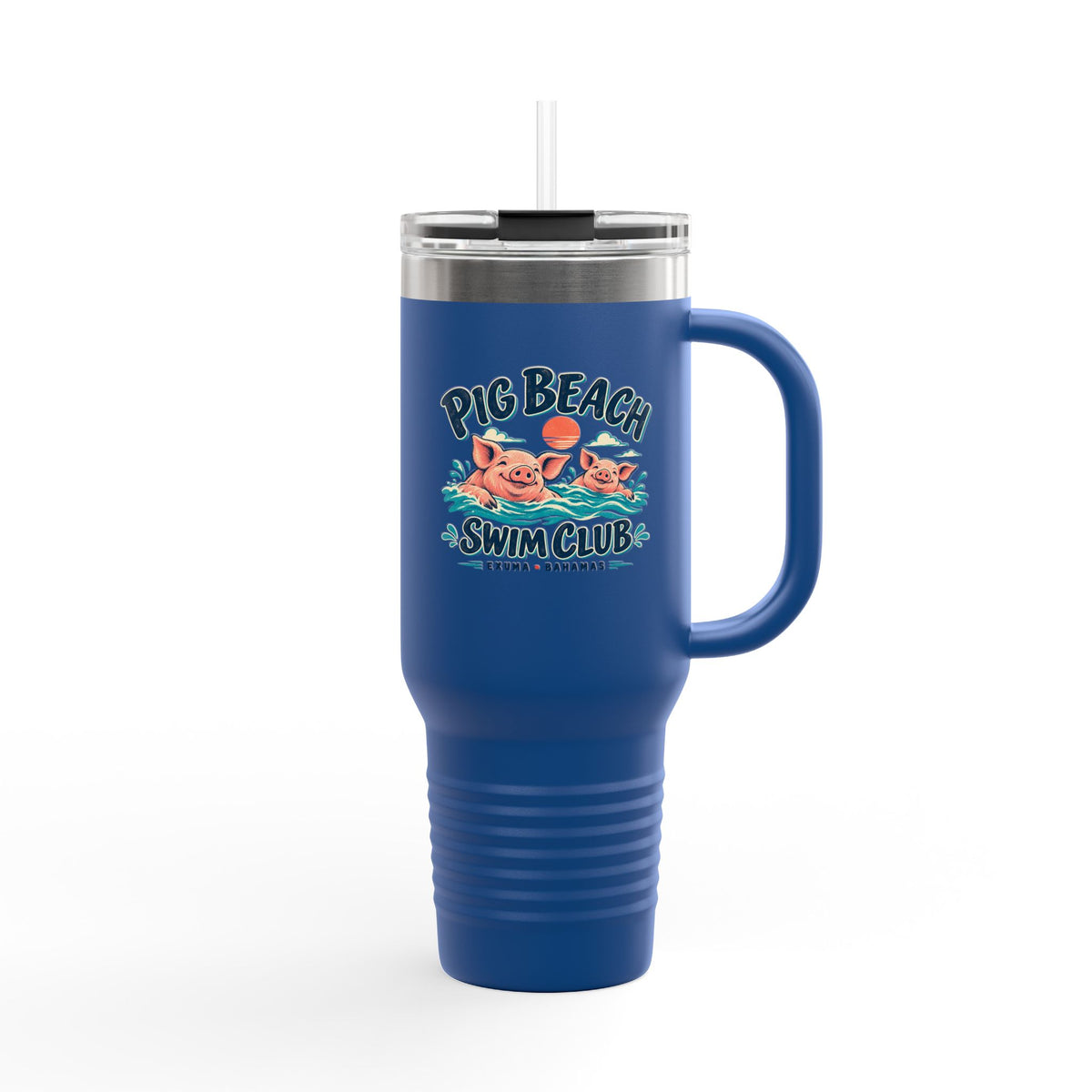 Pig Beach Swim Club Exuma Bahamas Polar Camel 40 oz Travel Mug, supplier product view 22