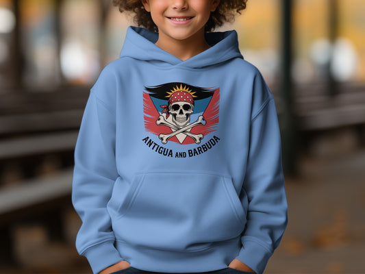 Antigua and Barbuda Skull Graphic Hoodie product