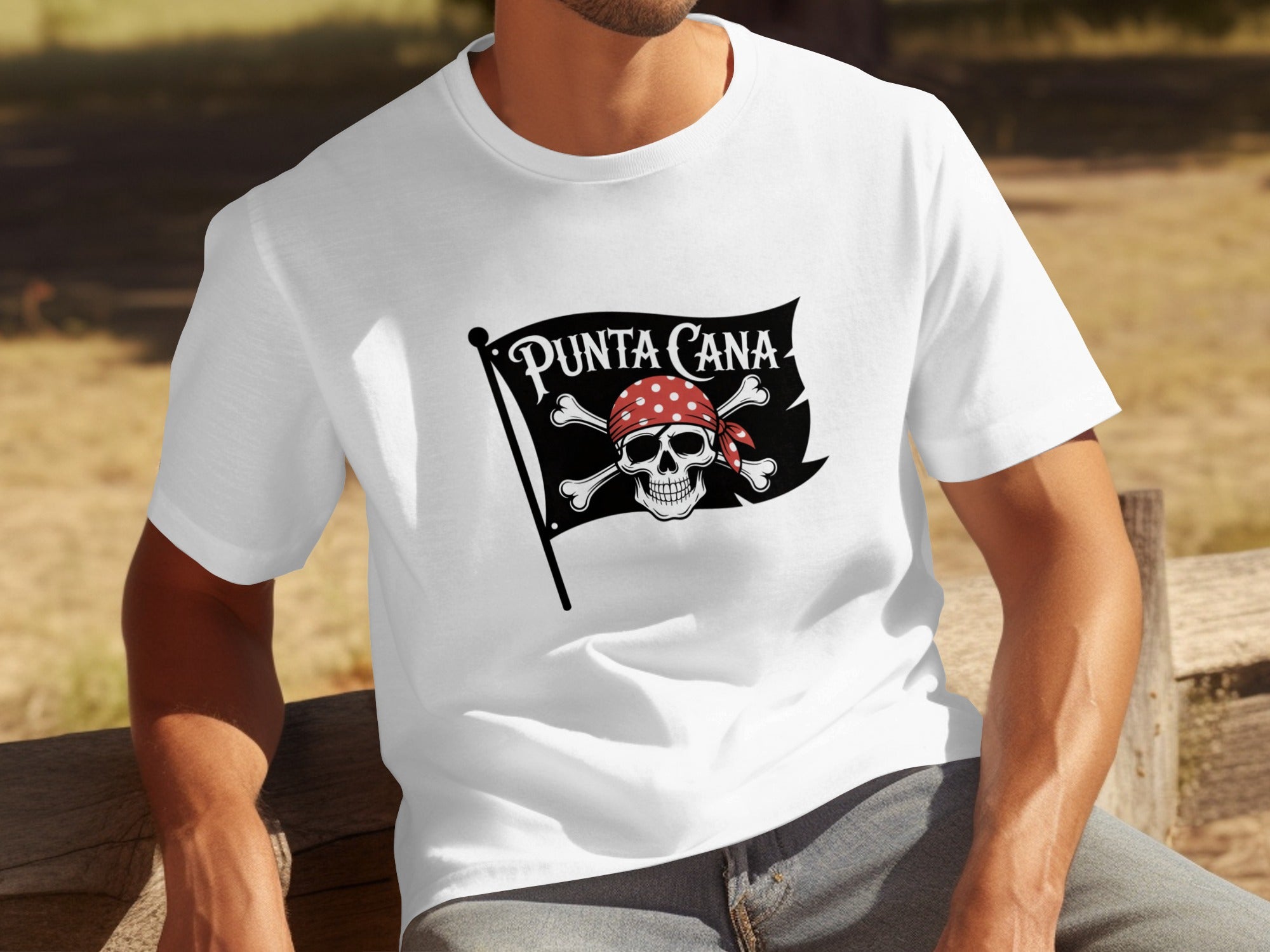 Punta Cana Pirate Flag Skull and Crossbones T-shirt product