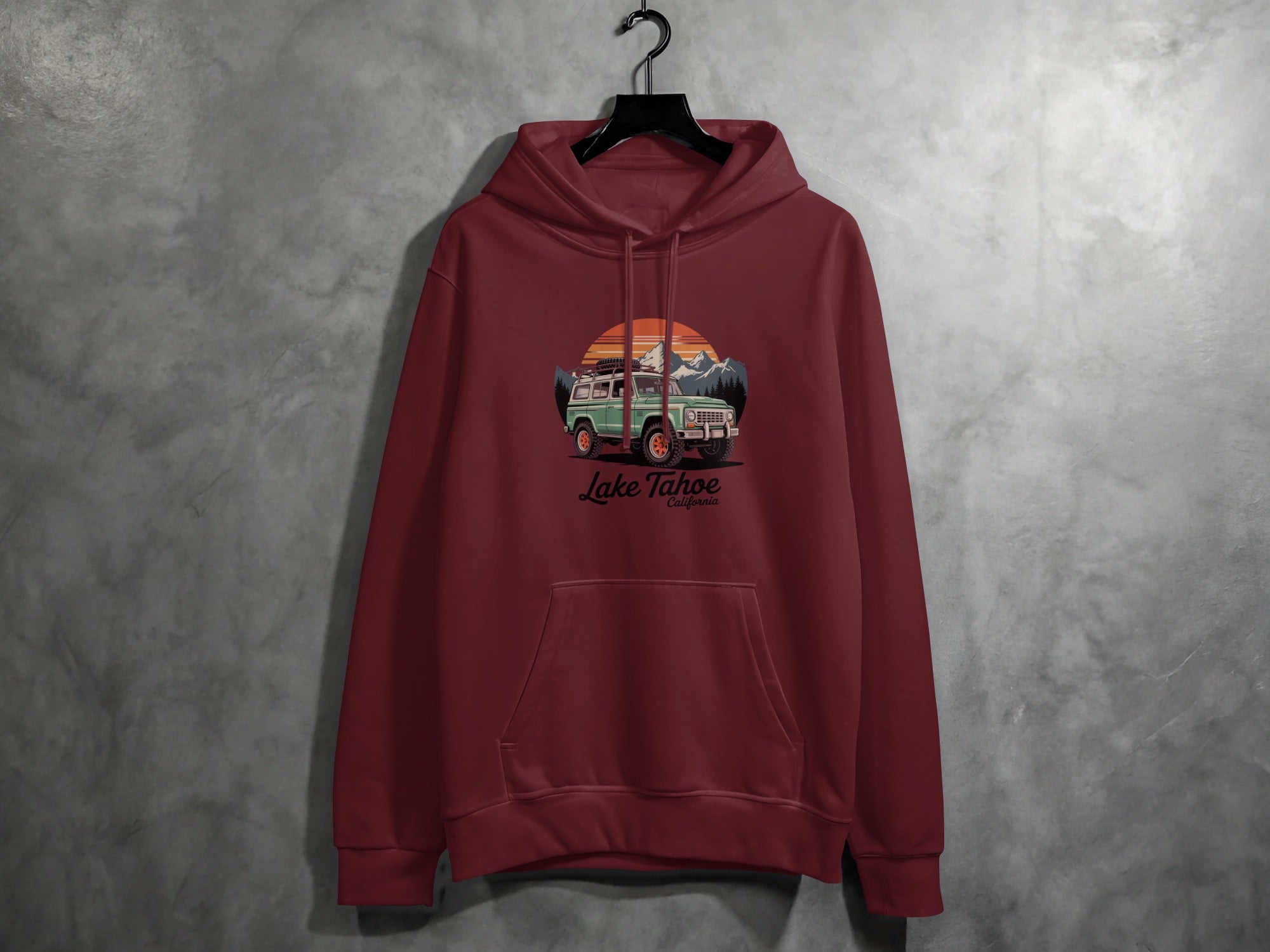 Lake Tahoe Adventure Hoodie With Scenic Print