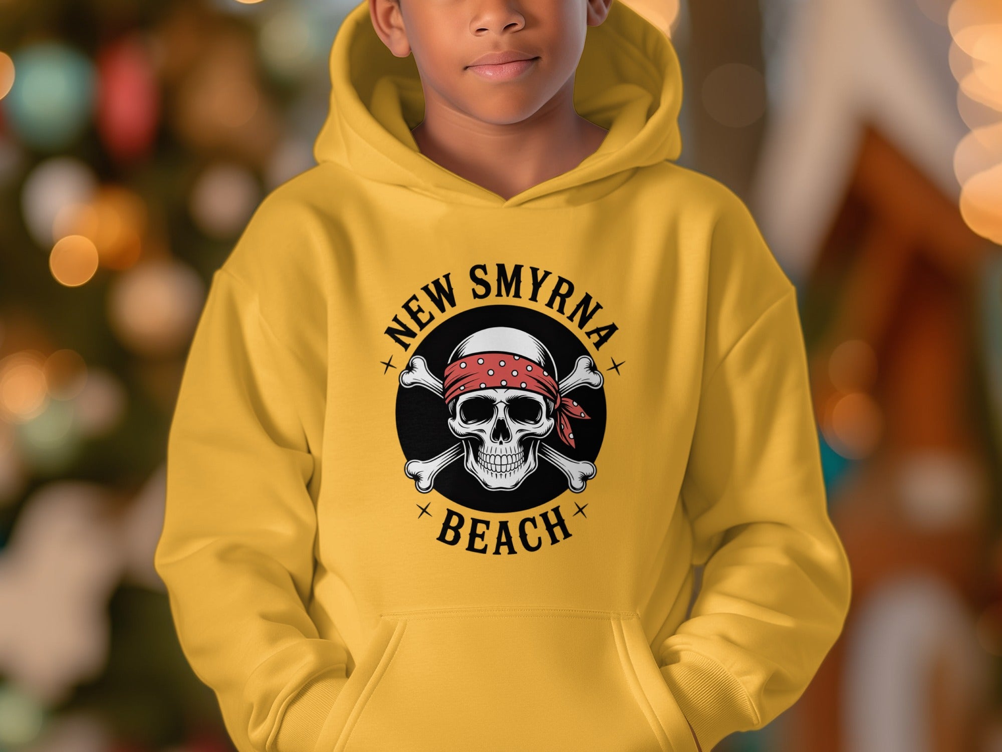 New Smyrna Beach Skull and Crossbones Hoodie product