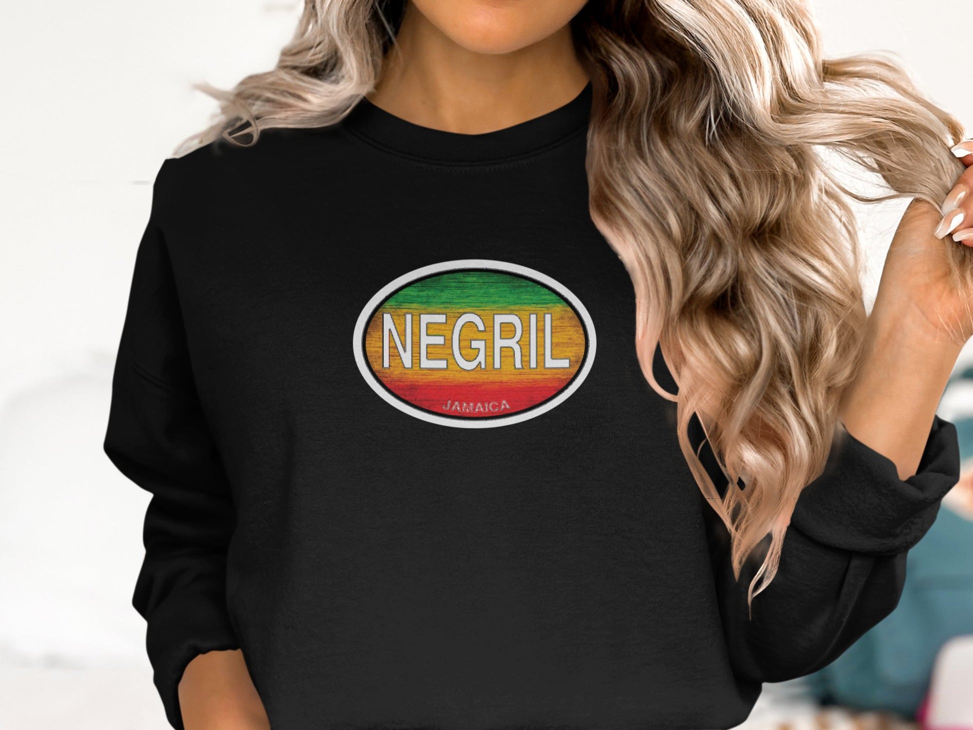 Negril Womens Sweatshirt Black