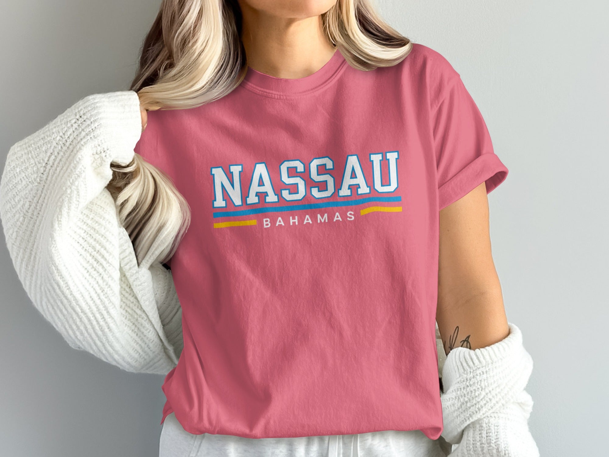 Nassau Bahamas Graphic Print Tee product