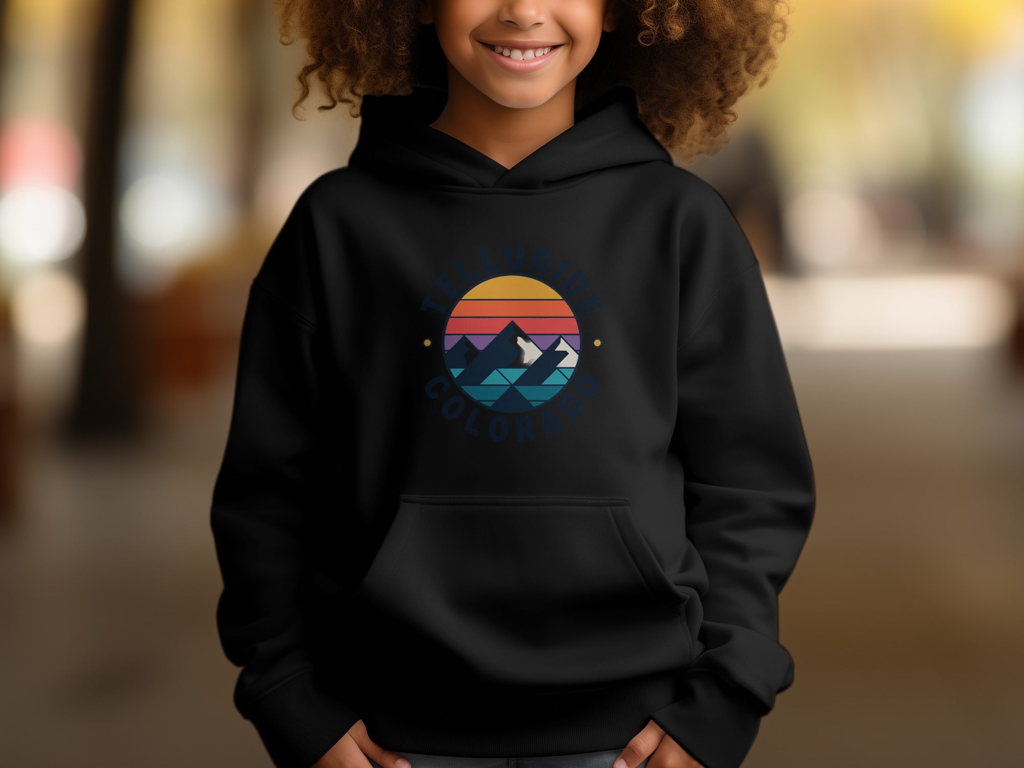 Telluride Colorado Sunset Graphic Hoodie