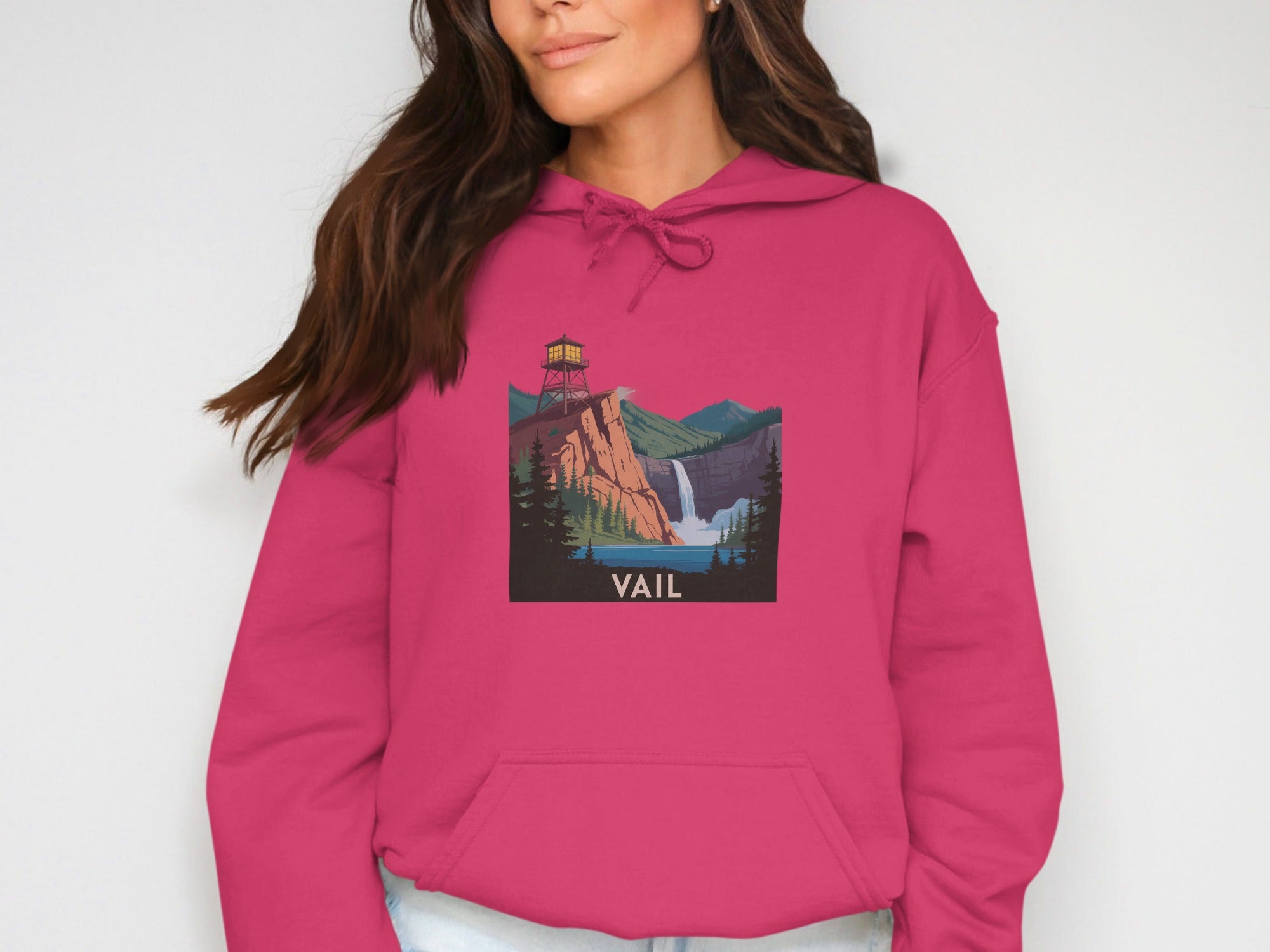 Vail Mountain Waterfall Graphic Design Hoodie product