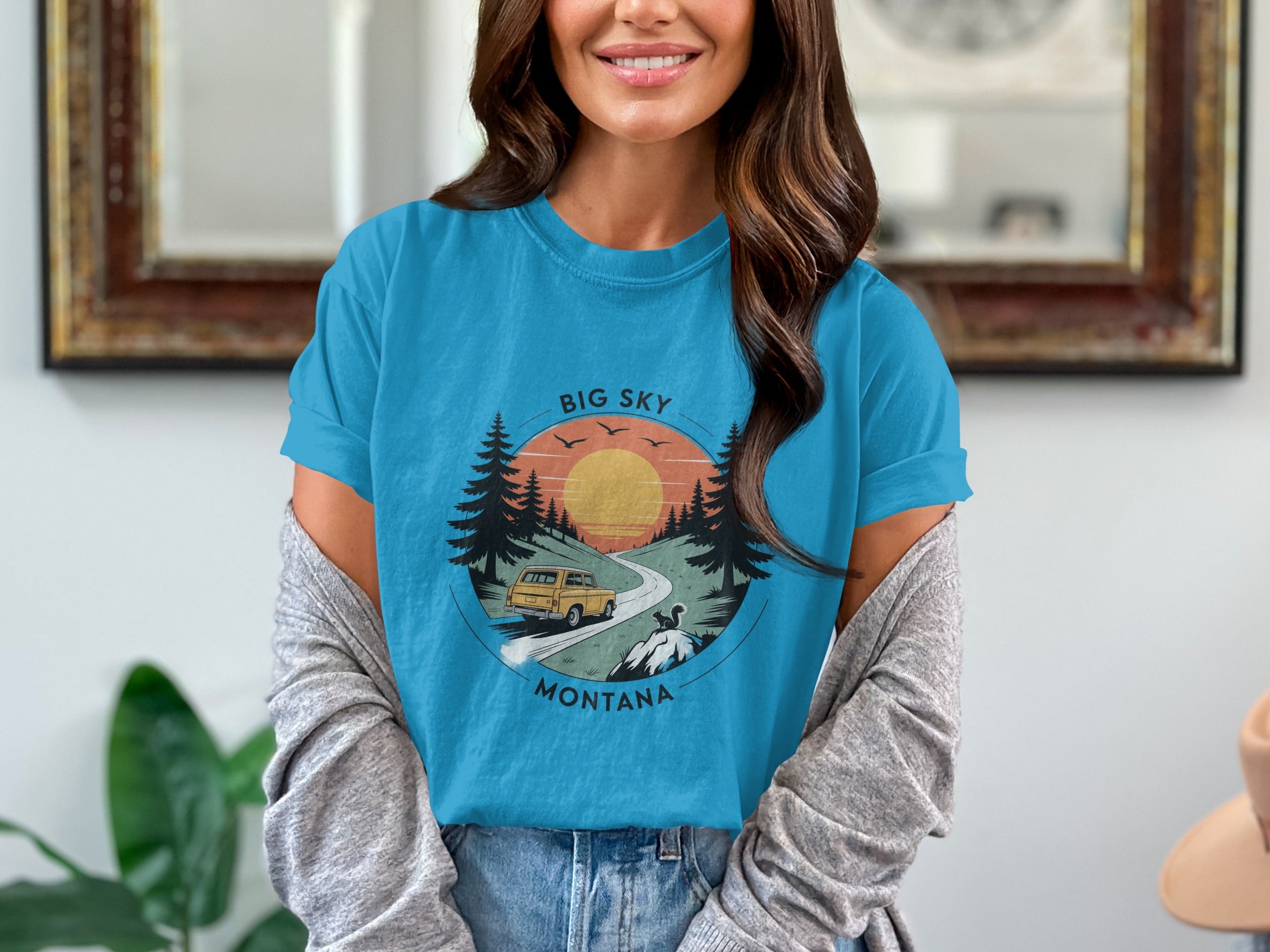 Big Sky Montana Scenic Graphic T-Shirt product type