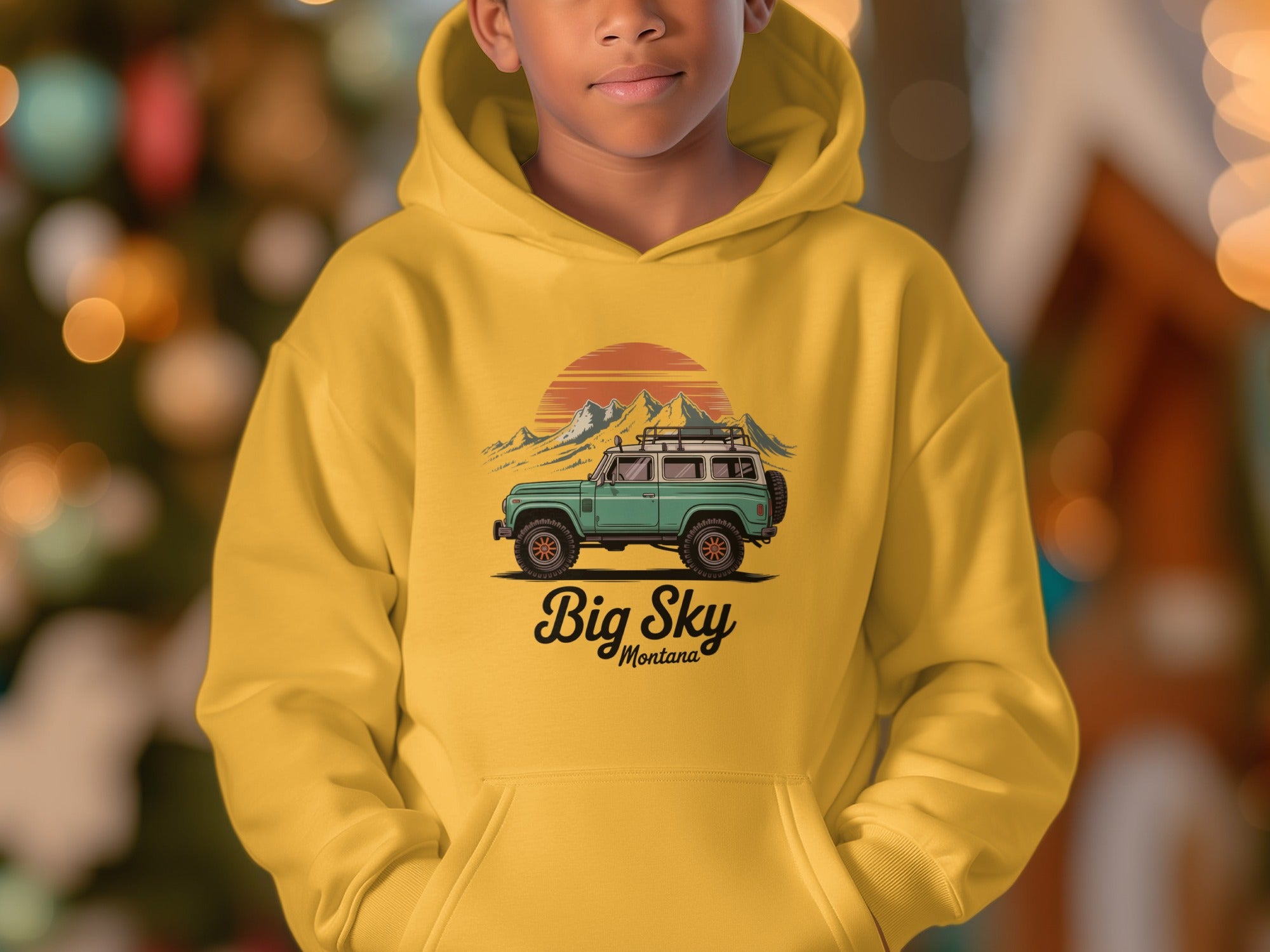 Big Sky Montana with Mountain Adventure Hoodie