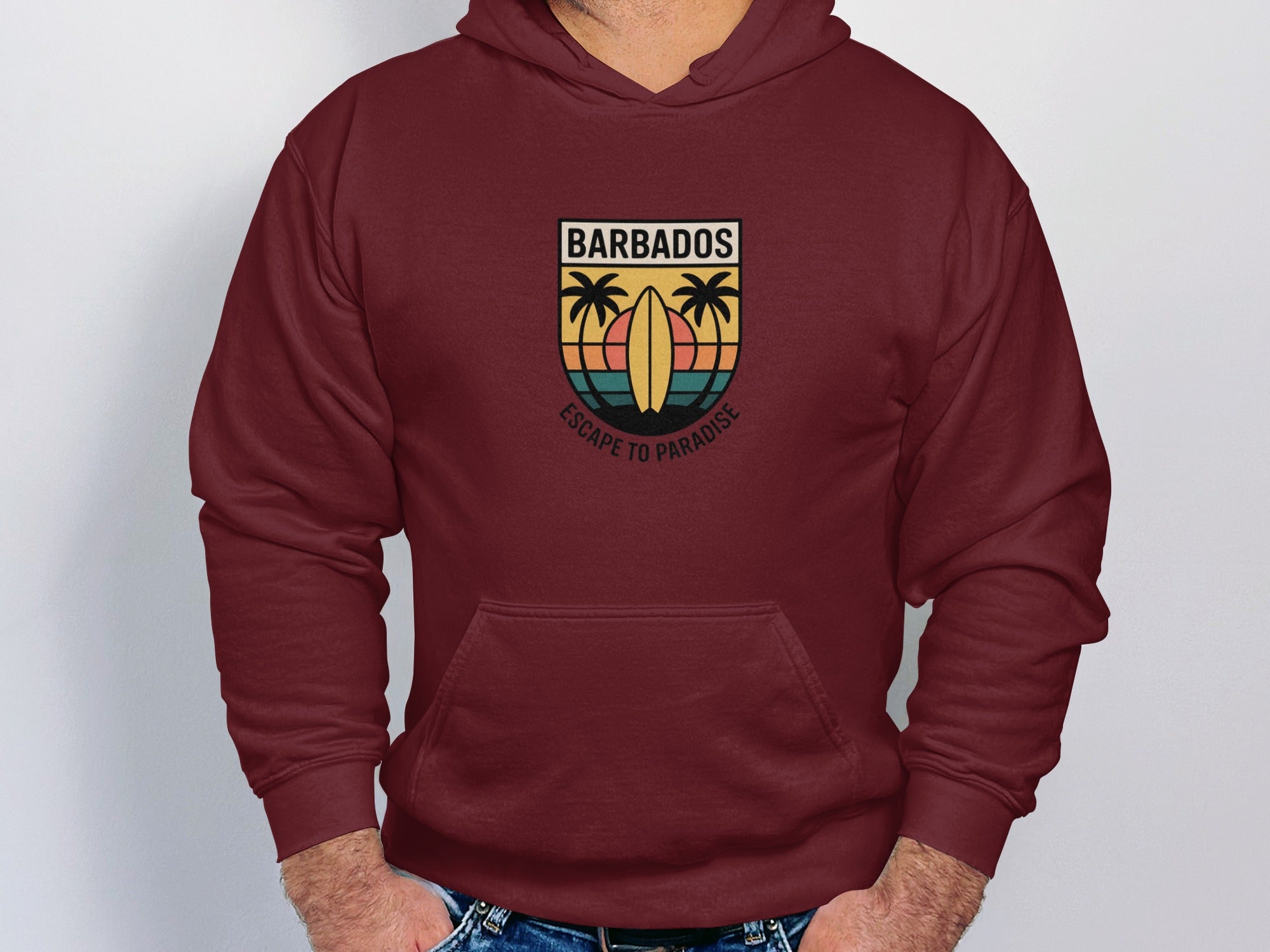 Barbados Escape to Paradise Emblem Hooded Sweatshirt product type