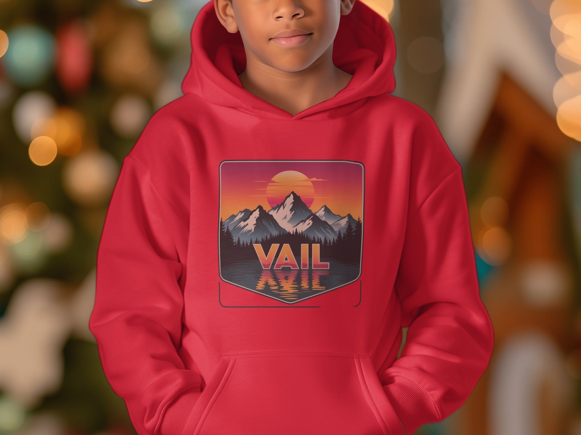 Vail Sunset Mountain Graphic Hoodie product