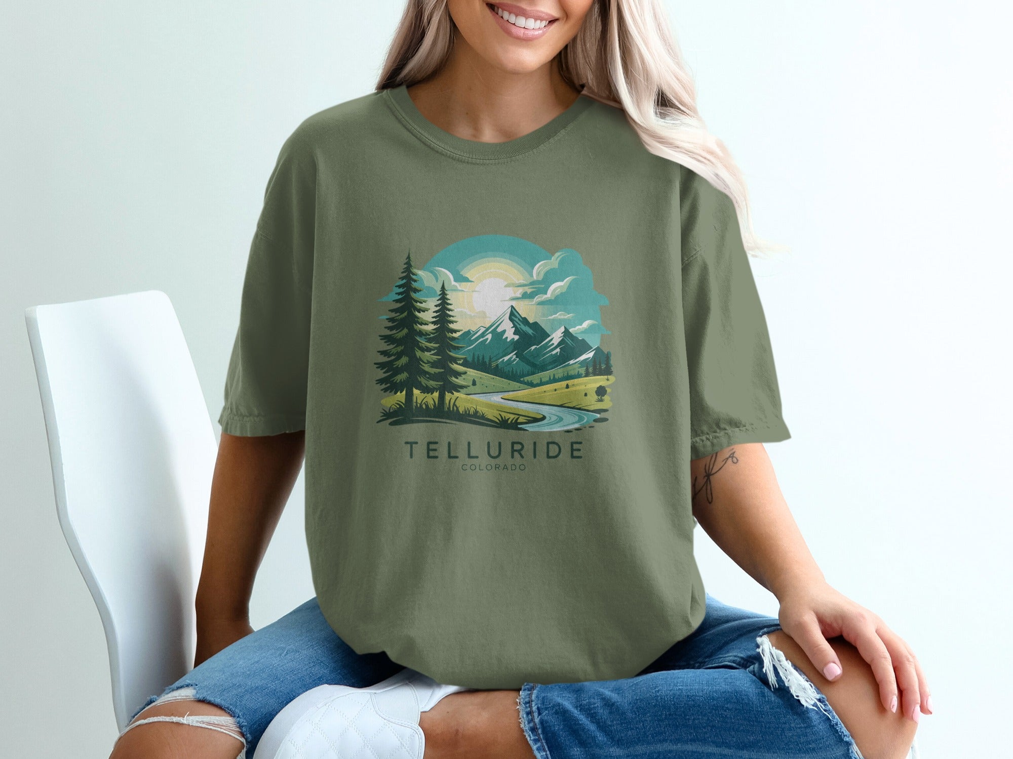 Scenic Telluride Colorado Graphic T-Shirt product