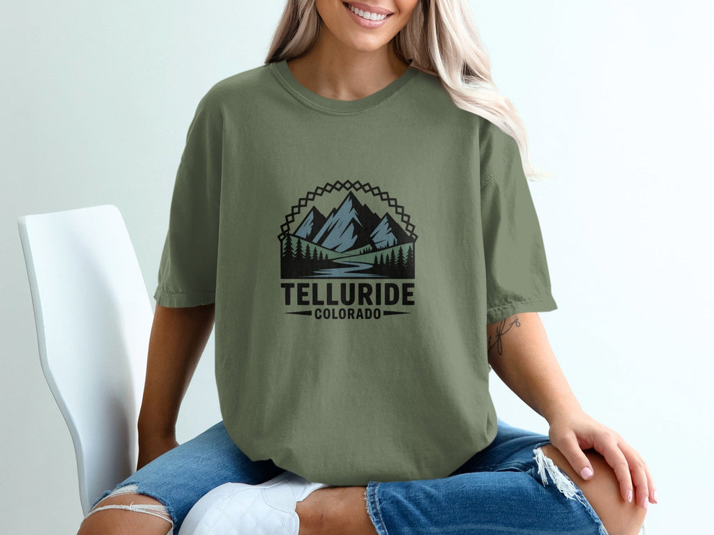 Telluride Colorado Mountain Print T-shirt product type