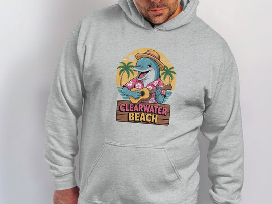 Clearwater Beach Dolphin Graphic Hoodie product