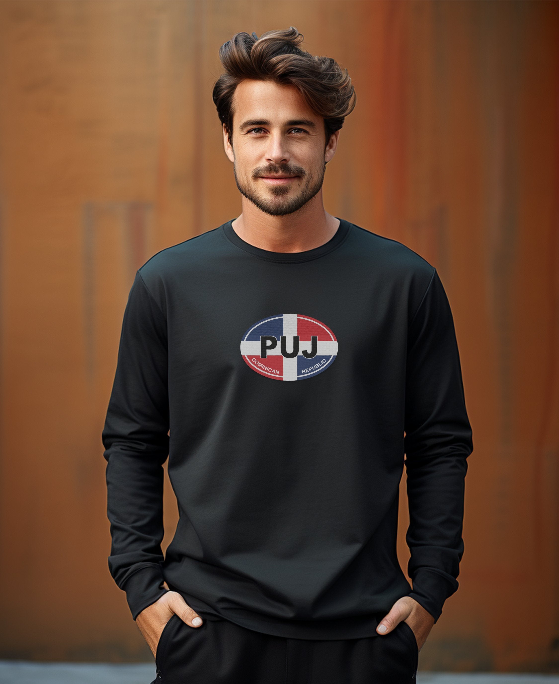 Punta Cana White Sand Beaches and Caribbean Festivals Mens Long Sleeve T Shirt