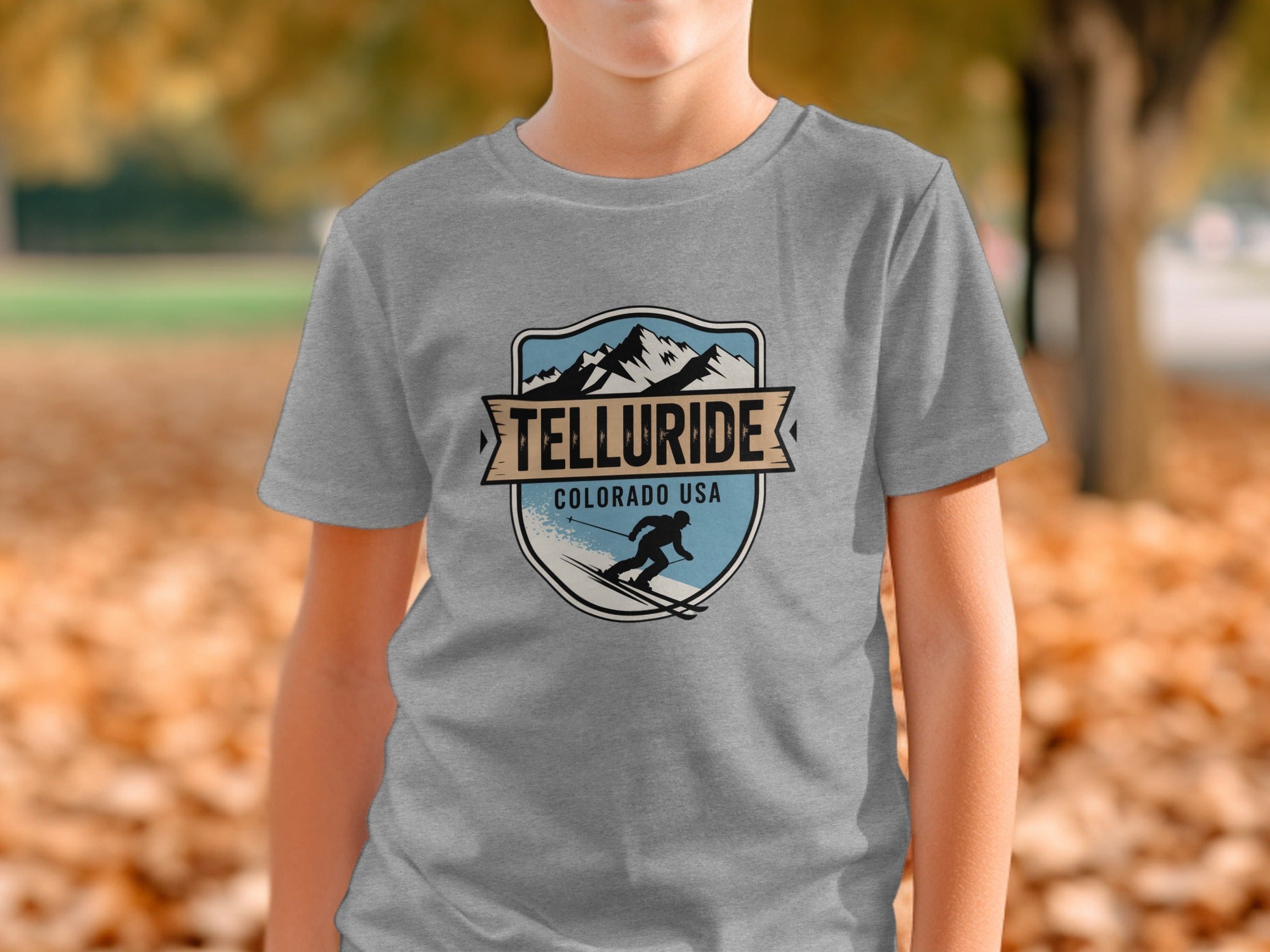 Telluride Colorado USA Skiing Graphic T-shirt