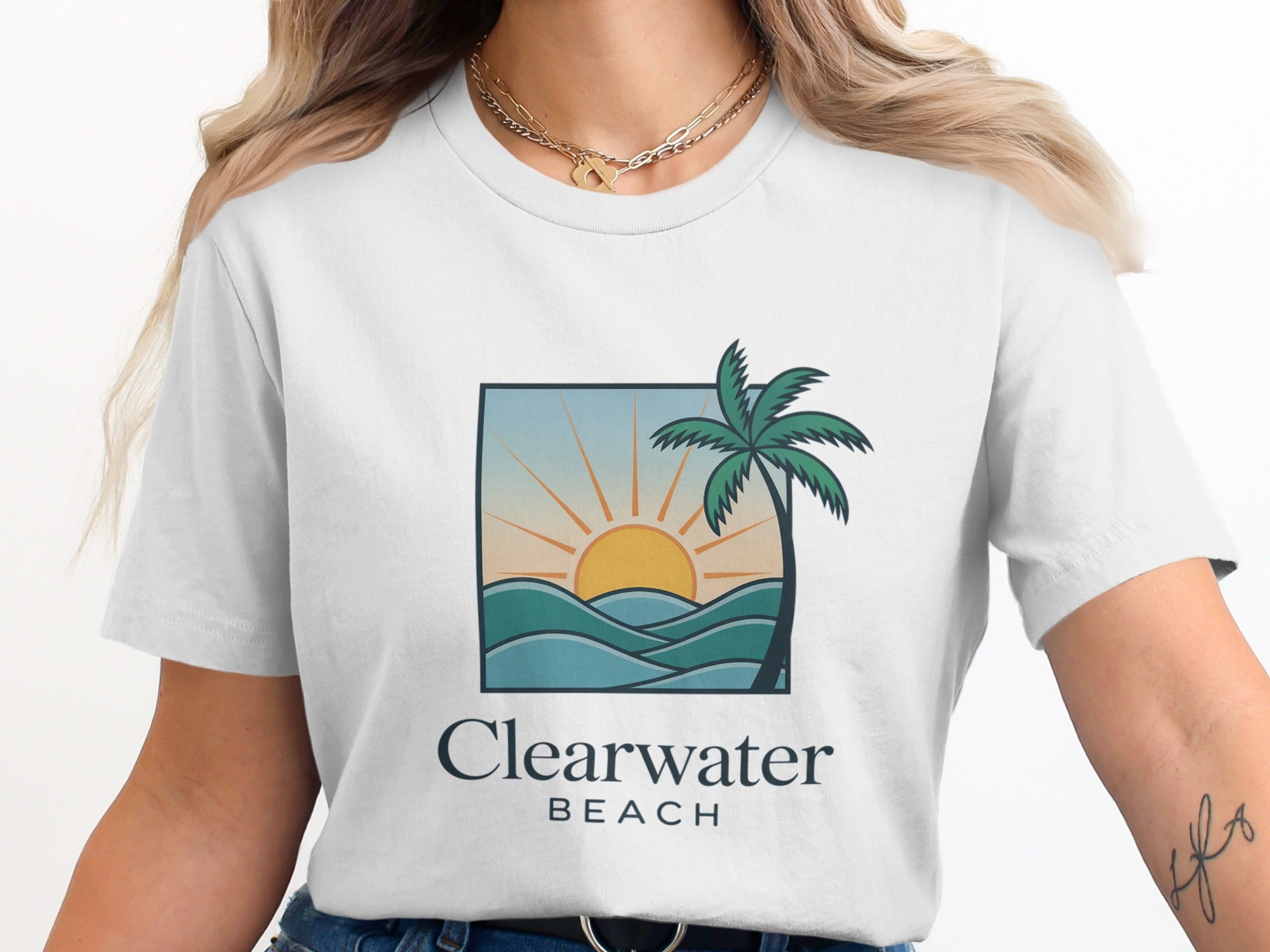 Clearwater Beach Sunset Graphic T-Shirt product type