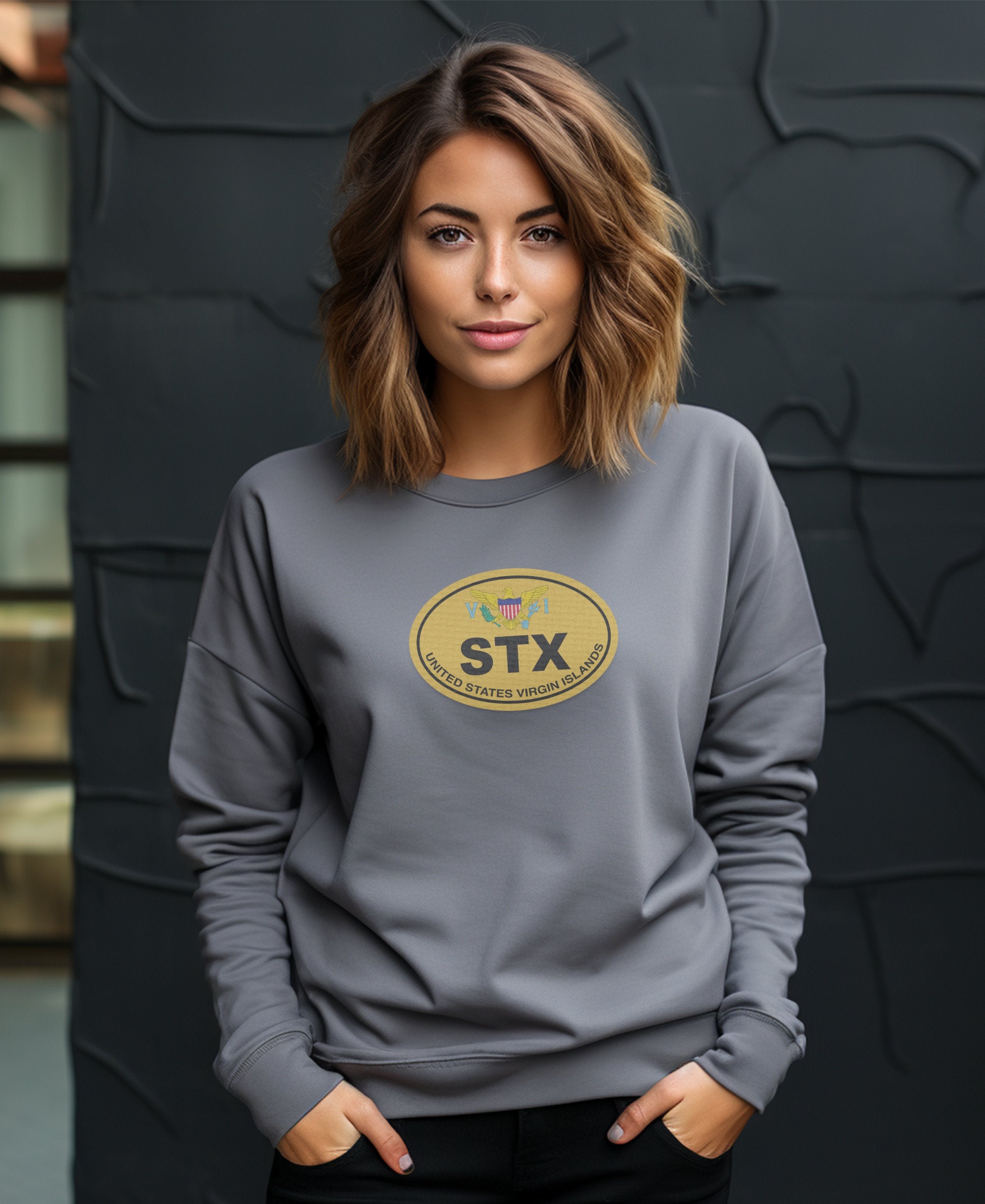 St Croix Coral Reefs & Market Days Womens Long Sleeve T-Shirt