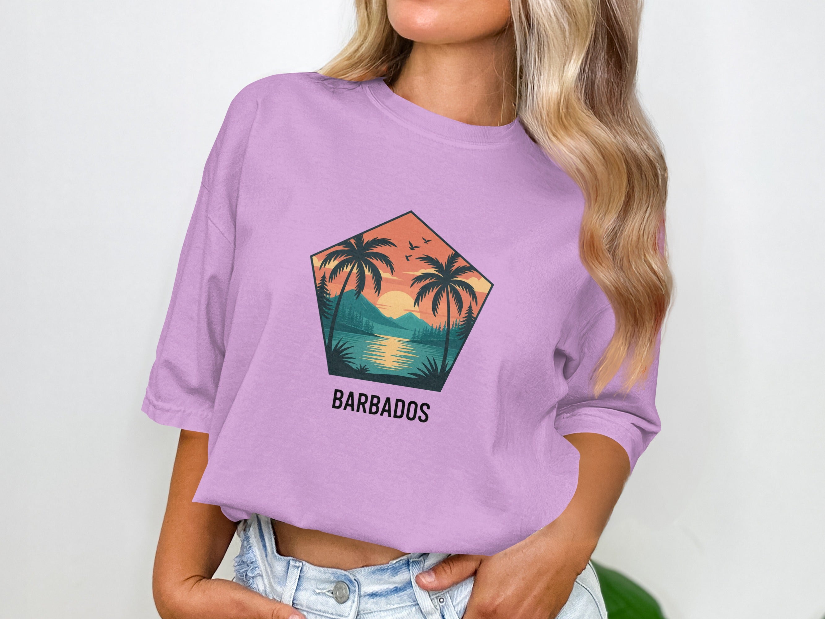 Relaxing Sunset Barbados Graphic T-Shirt Product