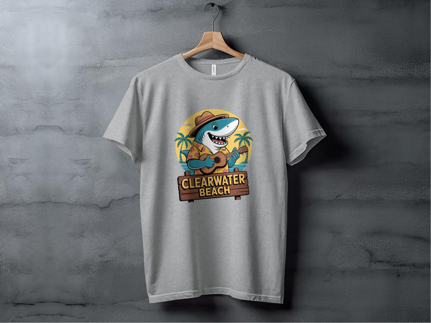 Clearwater Beach Shark Graphic T-Shirt product type
