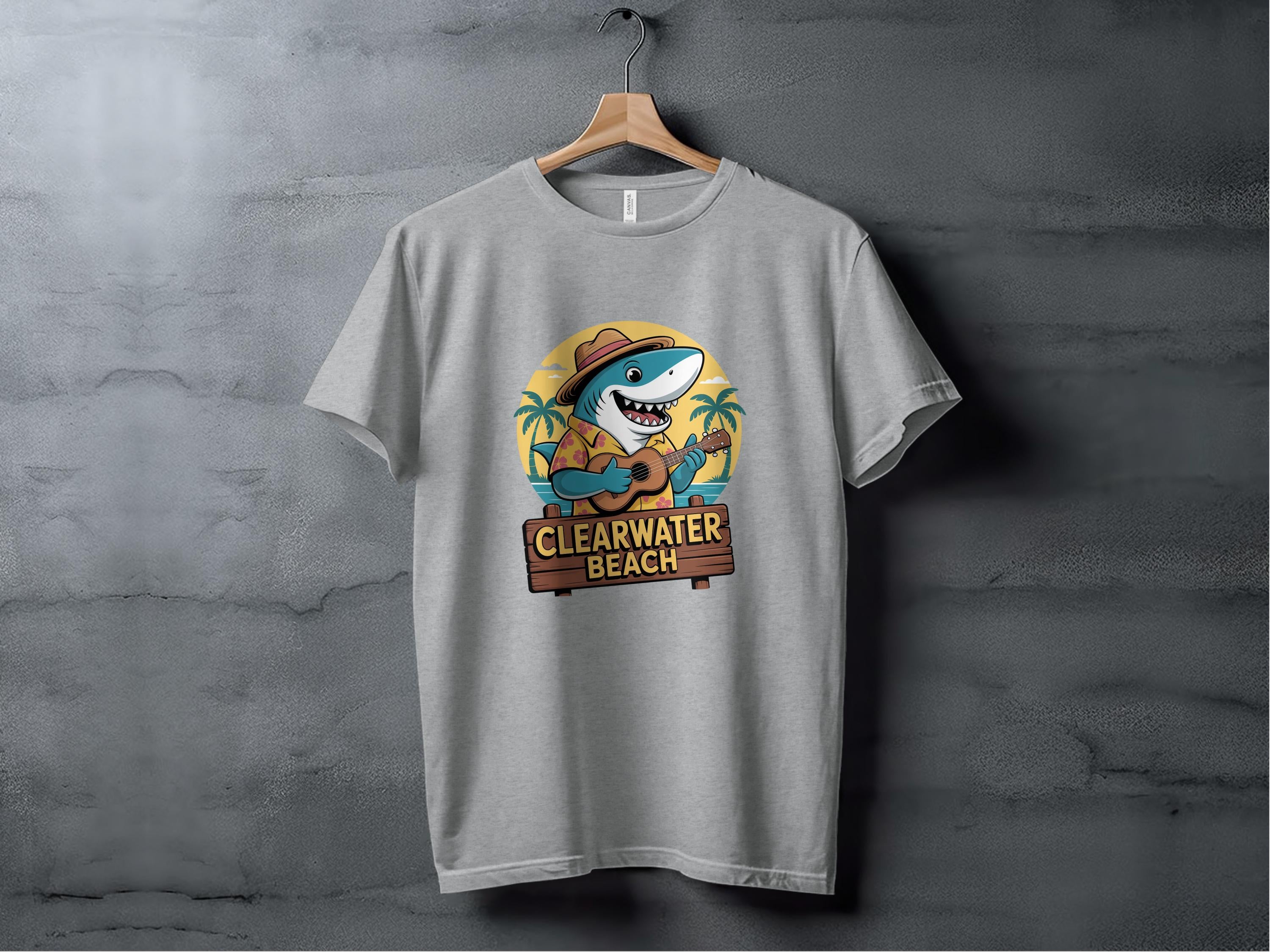 Clearwater Beach Shark Graphic T-Shirt product type