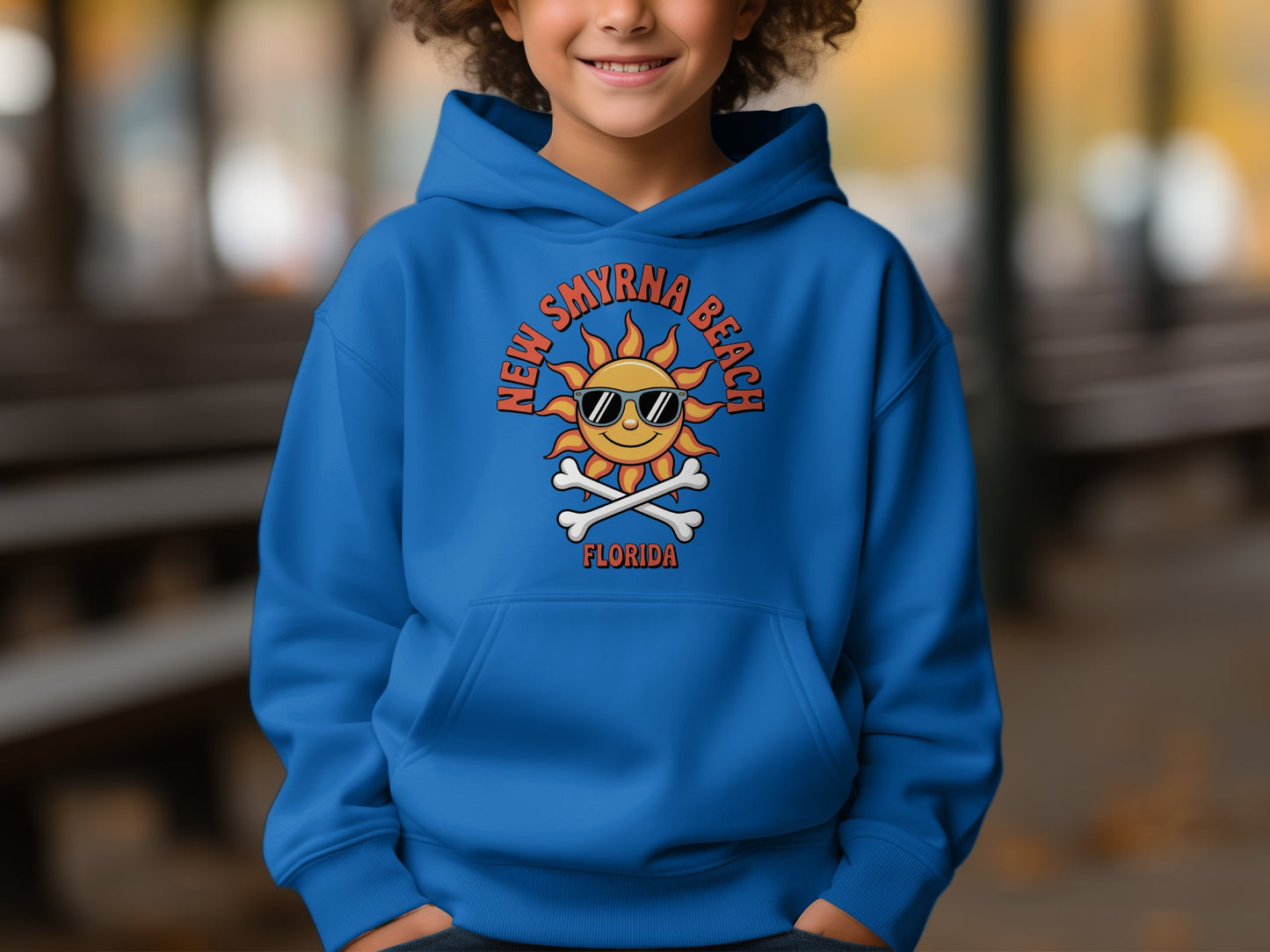 New Smyrna Beach Florida Sun Smiling Hoodie product