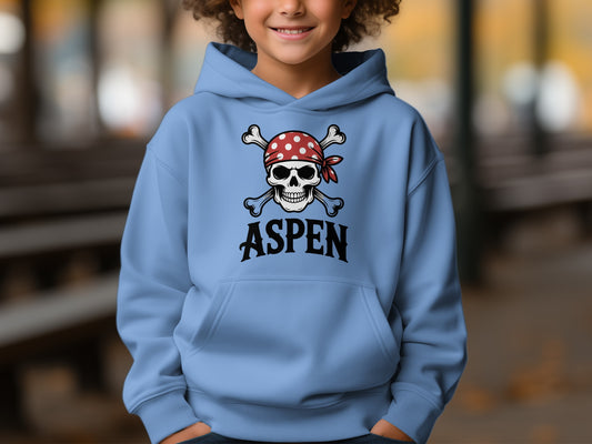 Aspen Pirate Skull and Crossbones Hoodie product