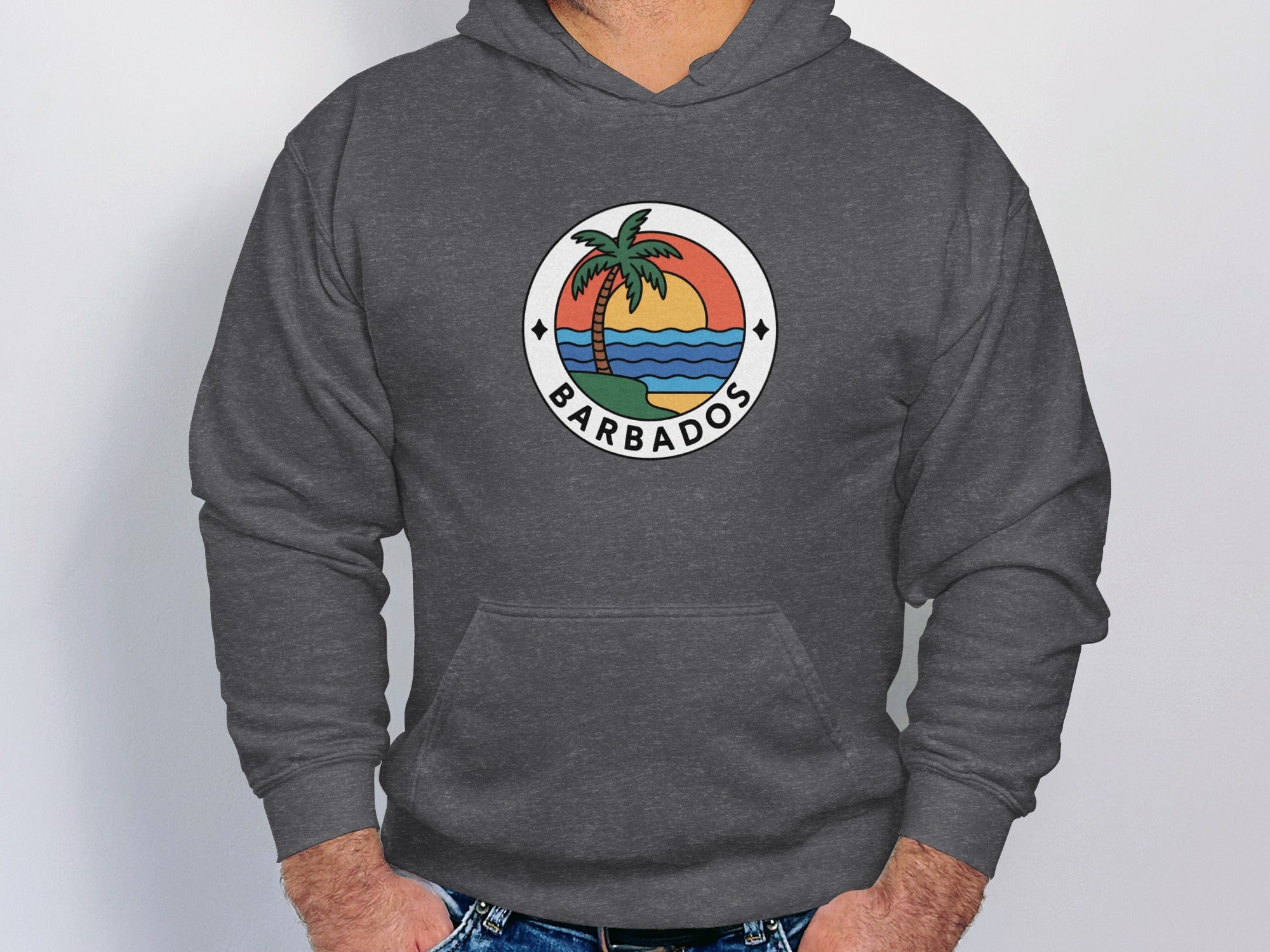 Barbados Island Palm Tree Design Hoodie product