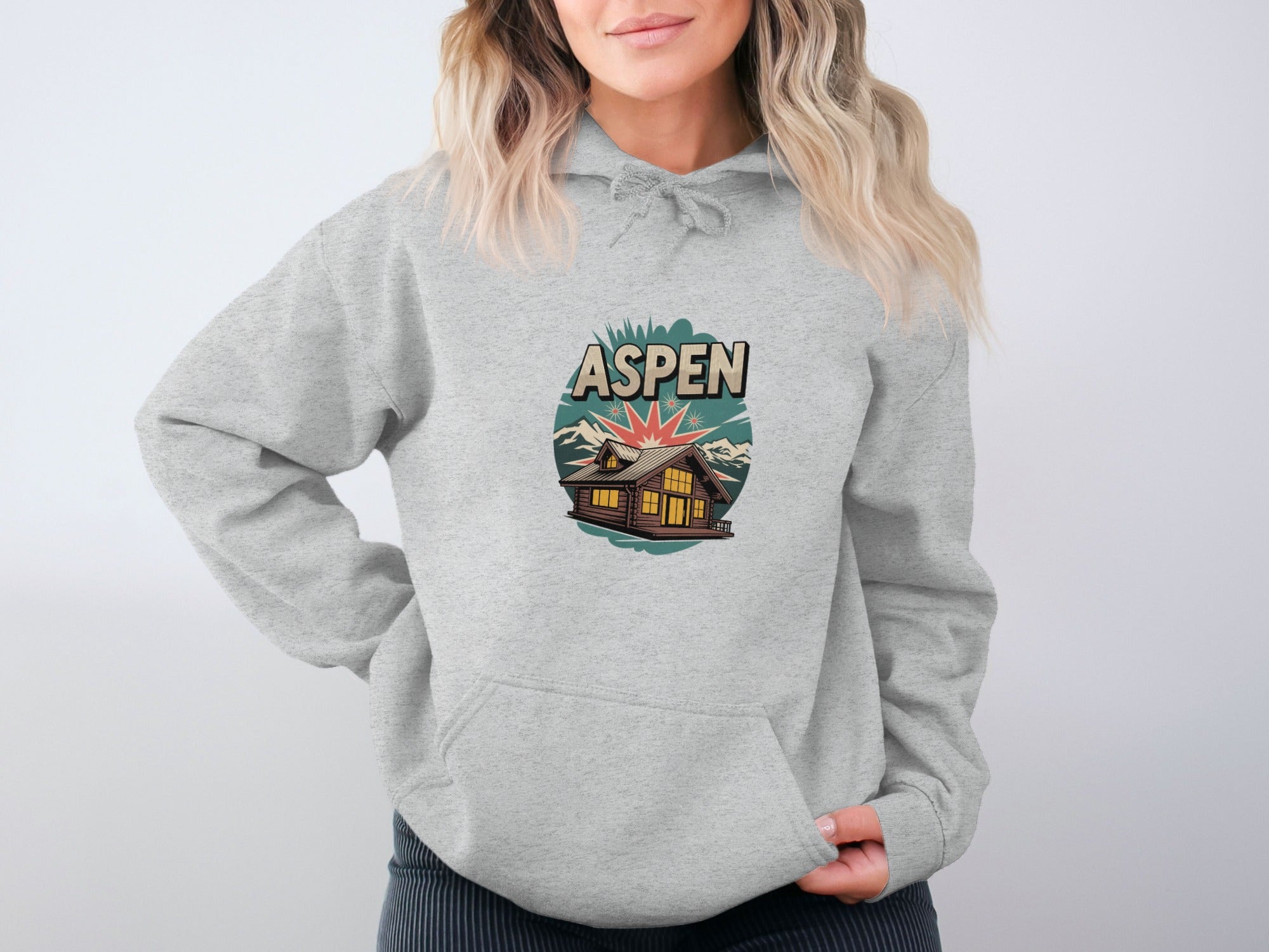 Cozy Aspen Mountains Womens Hoodies