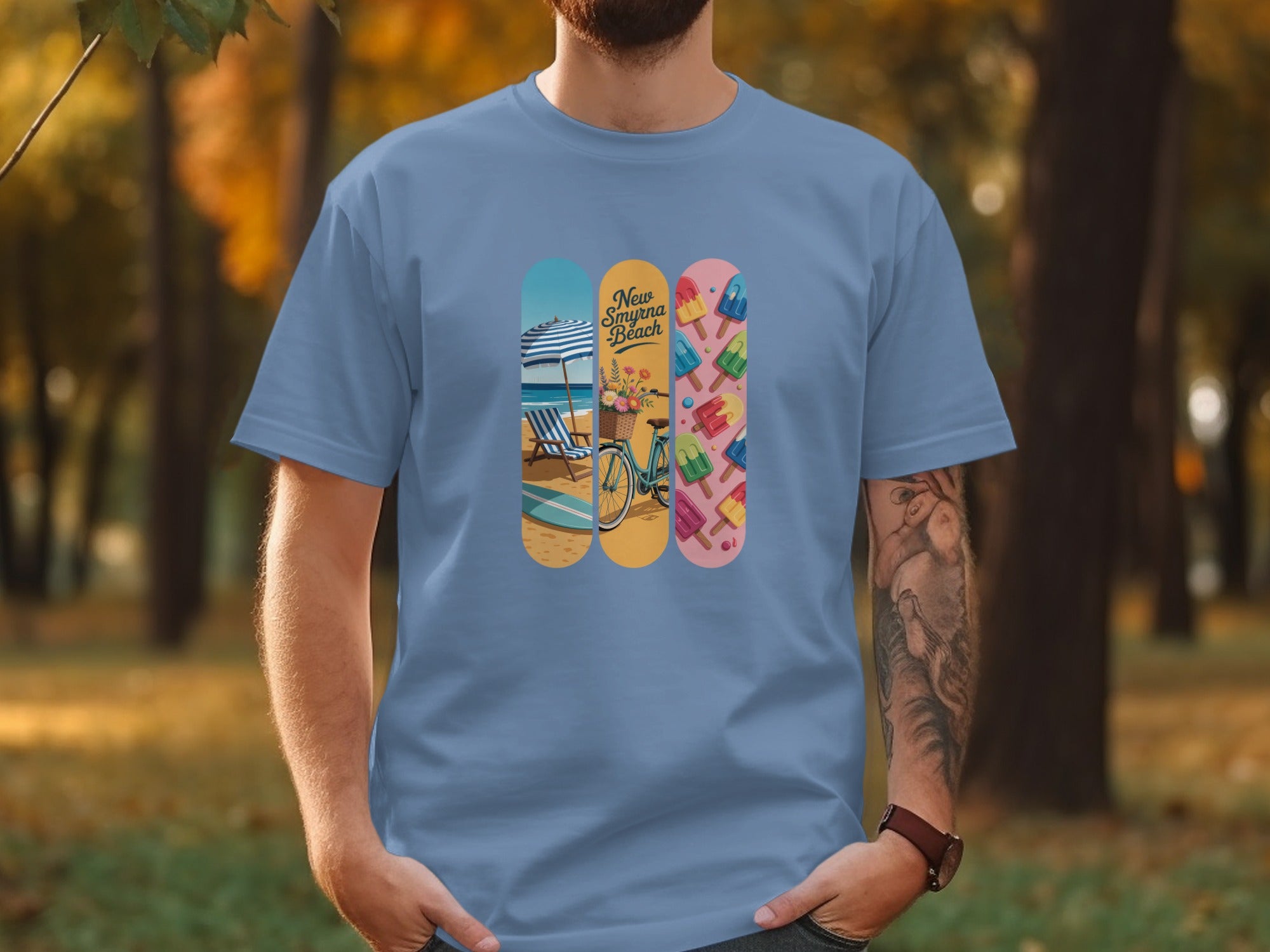 New Smyrna Beach Themed Graphic T-Shirt product