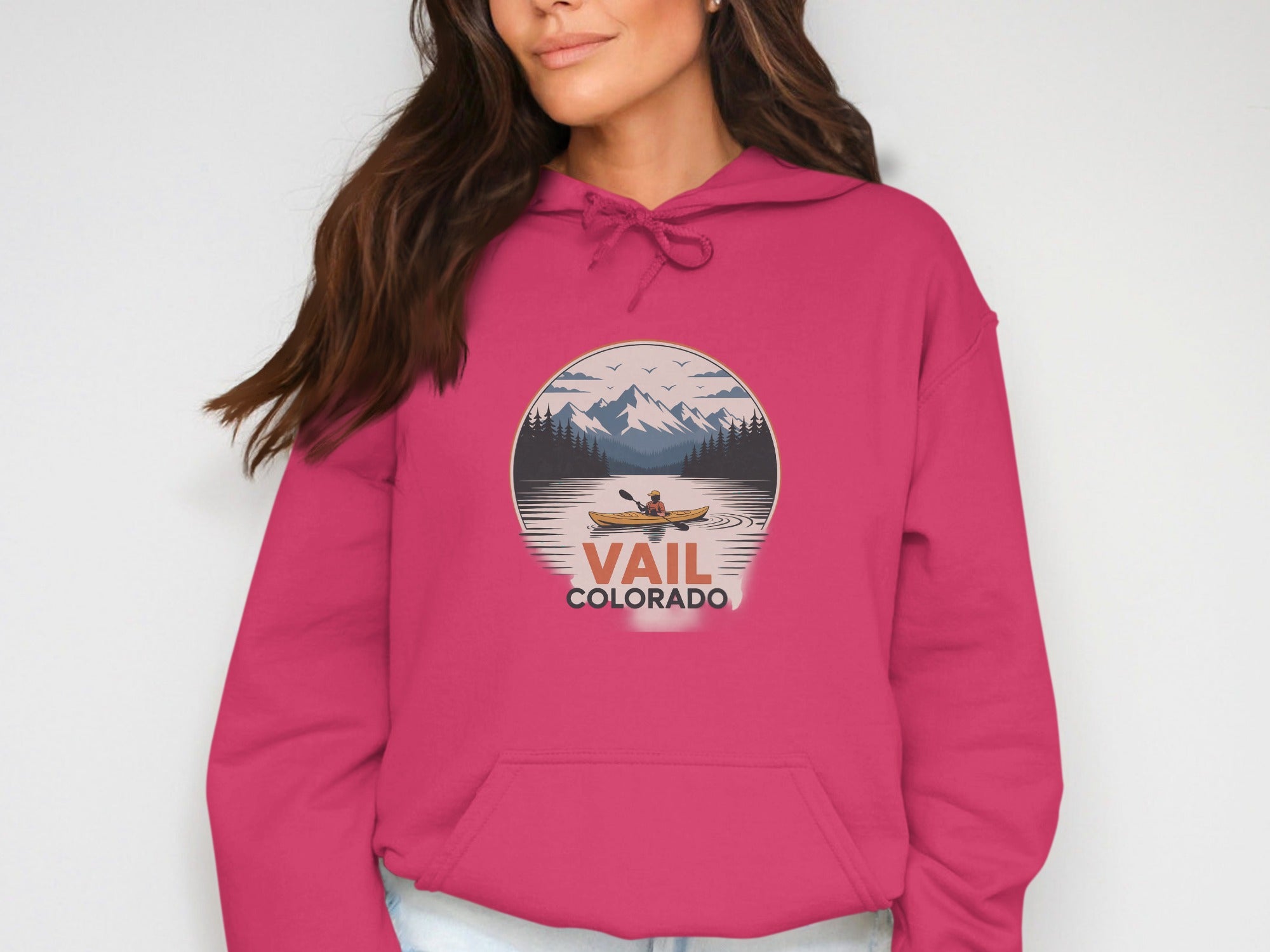 Vail Colorado Mountain Kayak Adventure Hoodie product