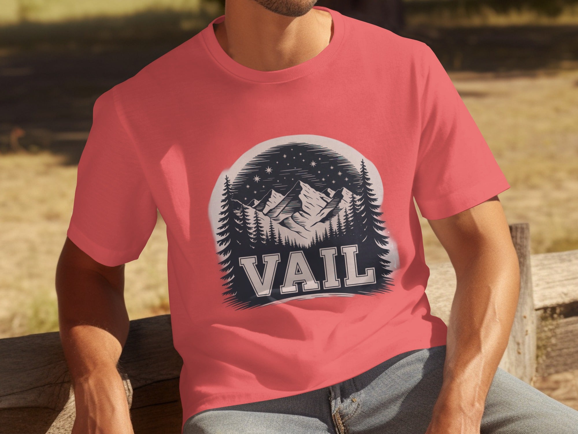 Vail Mountain Design Graphic Tee Shirt product type