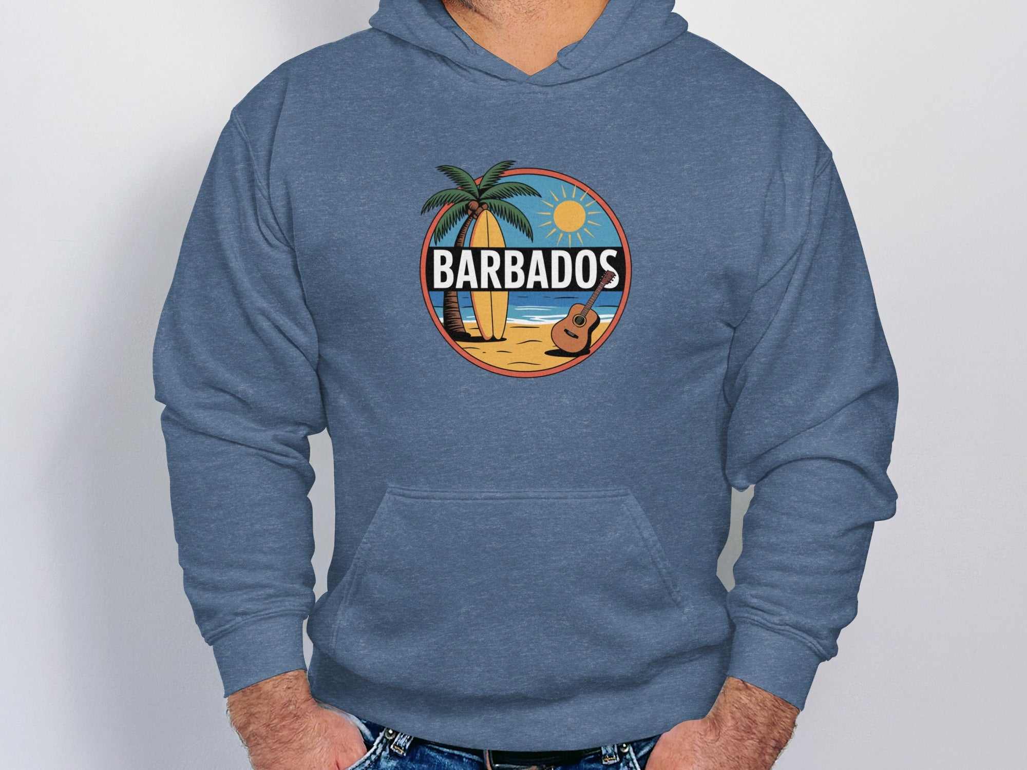 Barbados Beach Scene Graphic Hoodie product