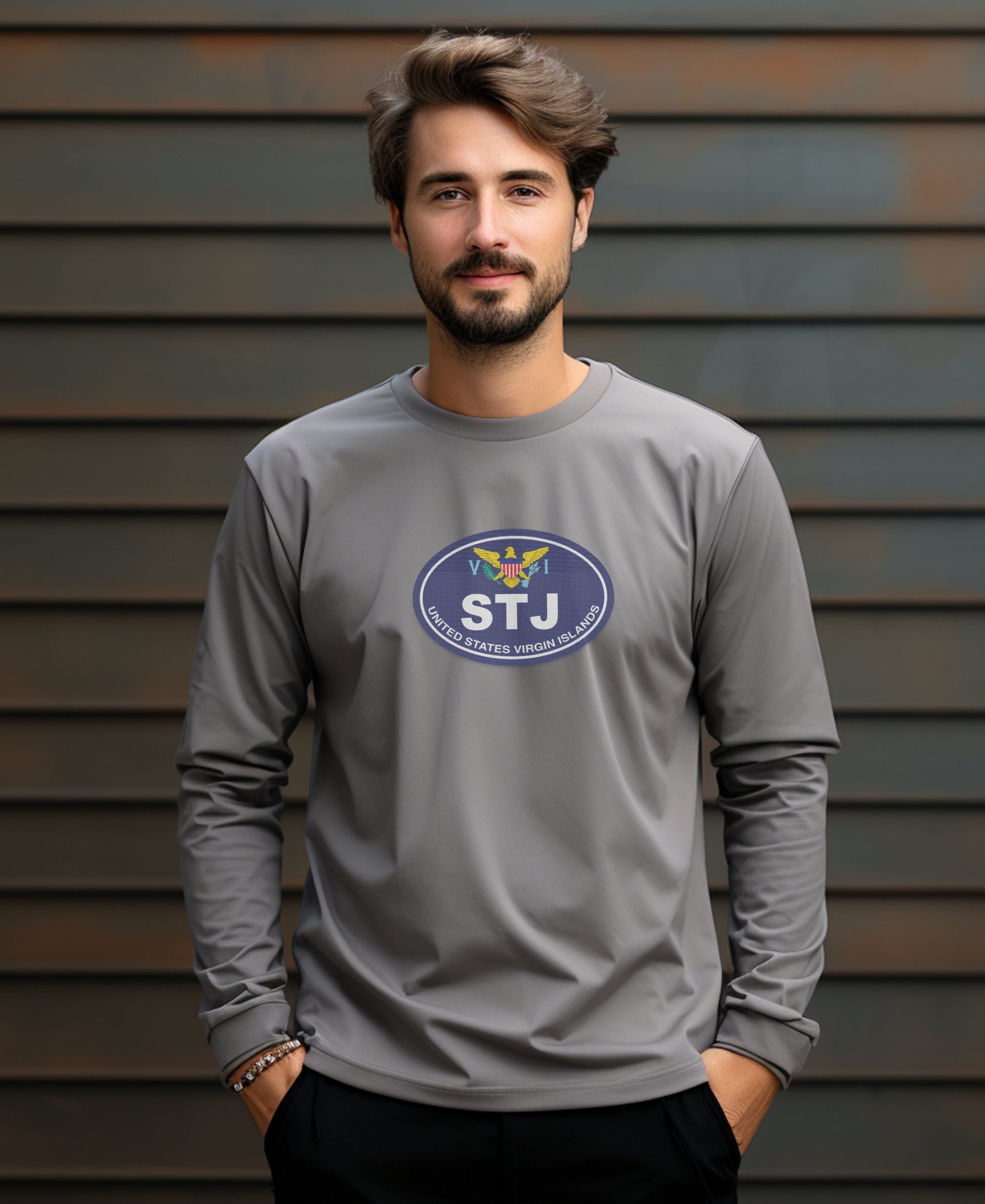 St John Virgin Islands National Park and Beach Serenity Mens Long Sleeve T Shirt