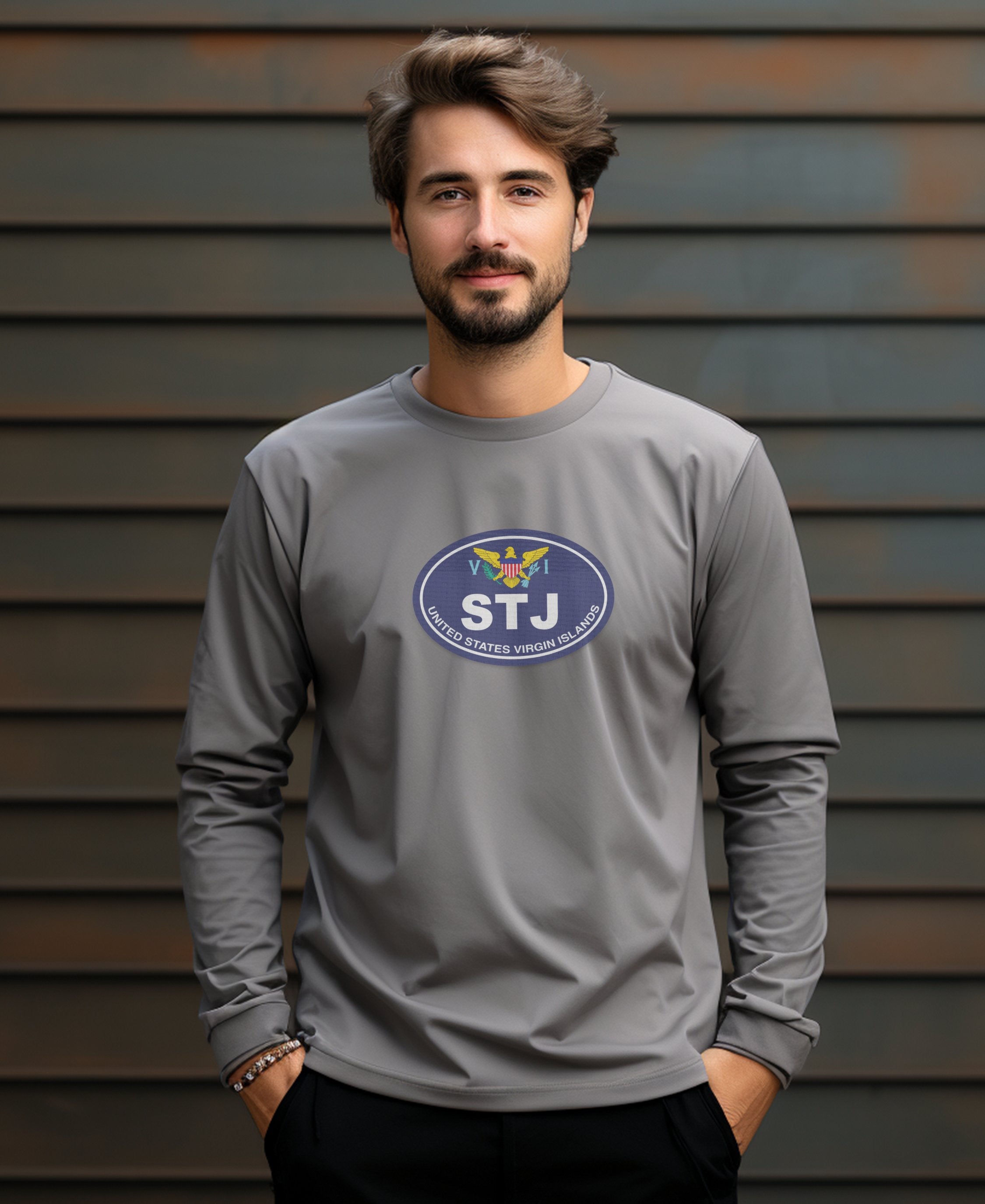 St John Virgin Islands National Park and Beach Serenity Mens Long Sleeve T Shirt