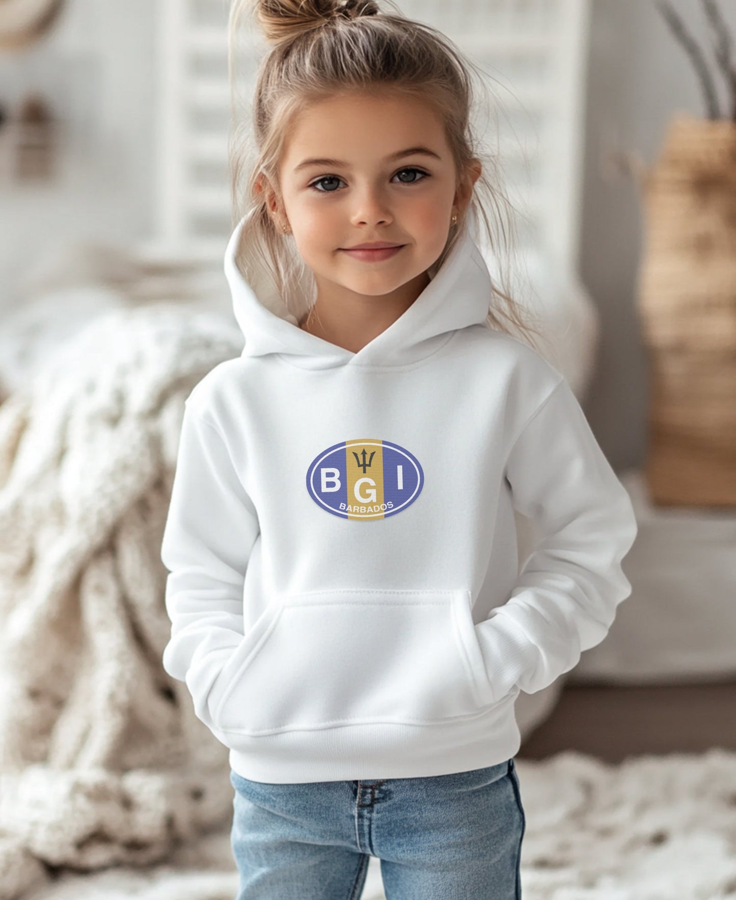 Stylish Hoodie with BGI Logo Kids Apparel product type