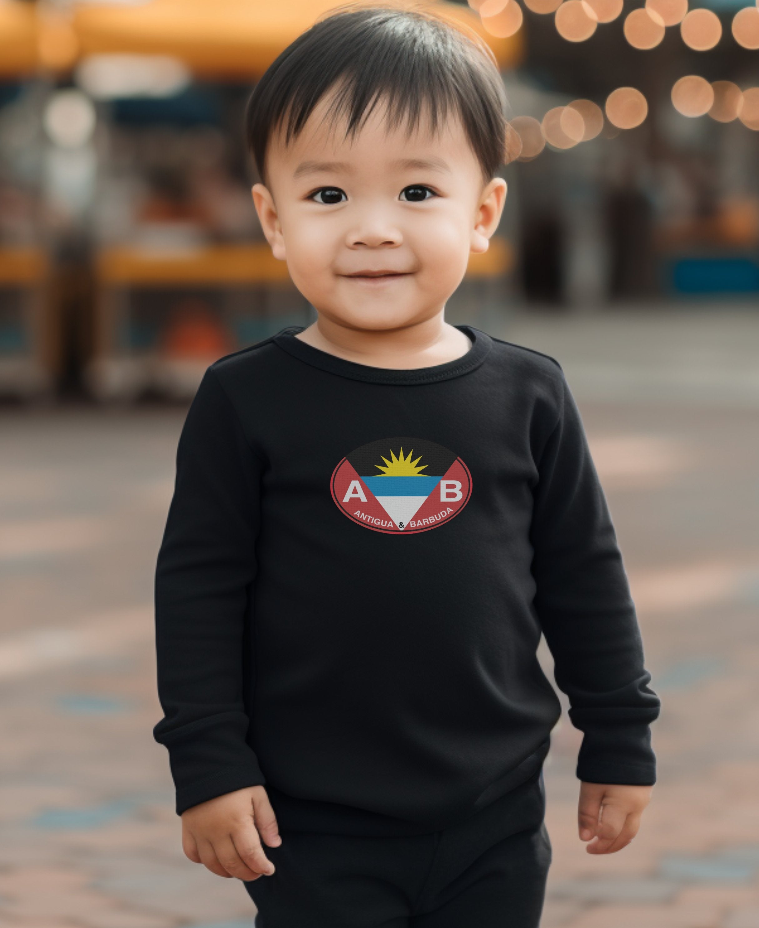 Antigua and Barbuda beach fun at Half Moon Bay Beach Toddler Long Sleeve T-Shirt