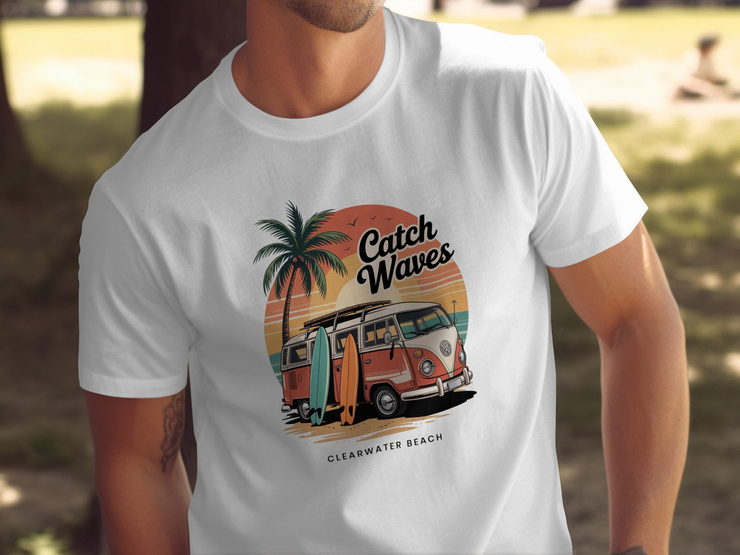 Catch Waves Clearwater Beach Graphic Tee product