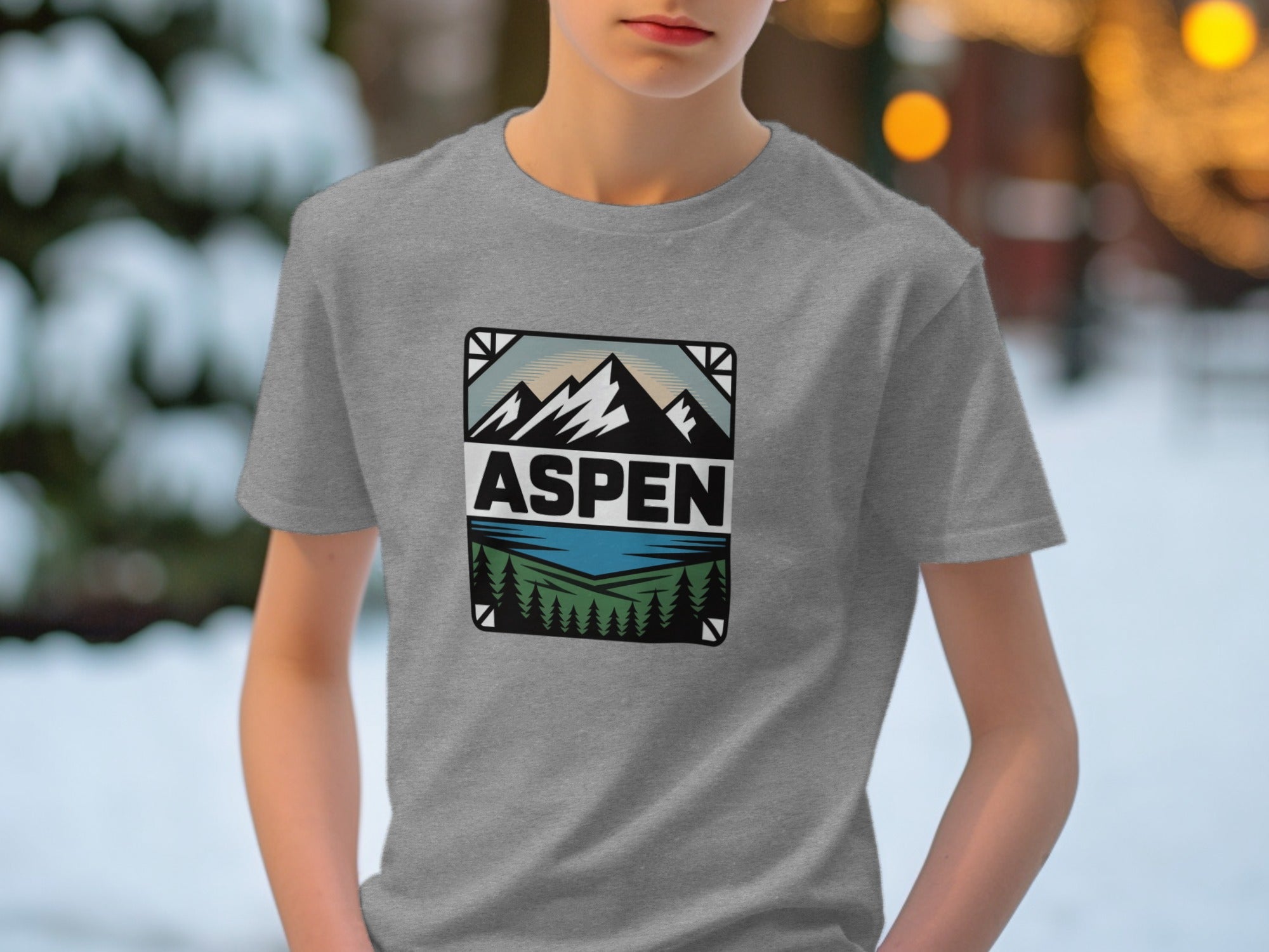 Aspen Scenic Mountain Graphic Shirt