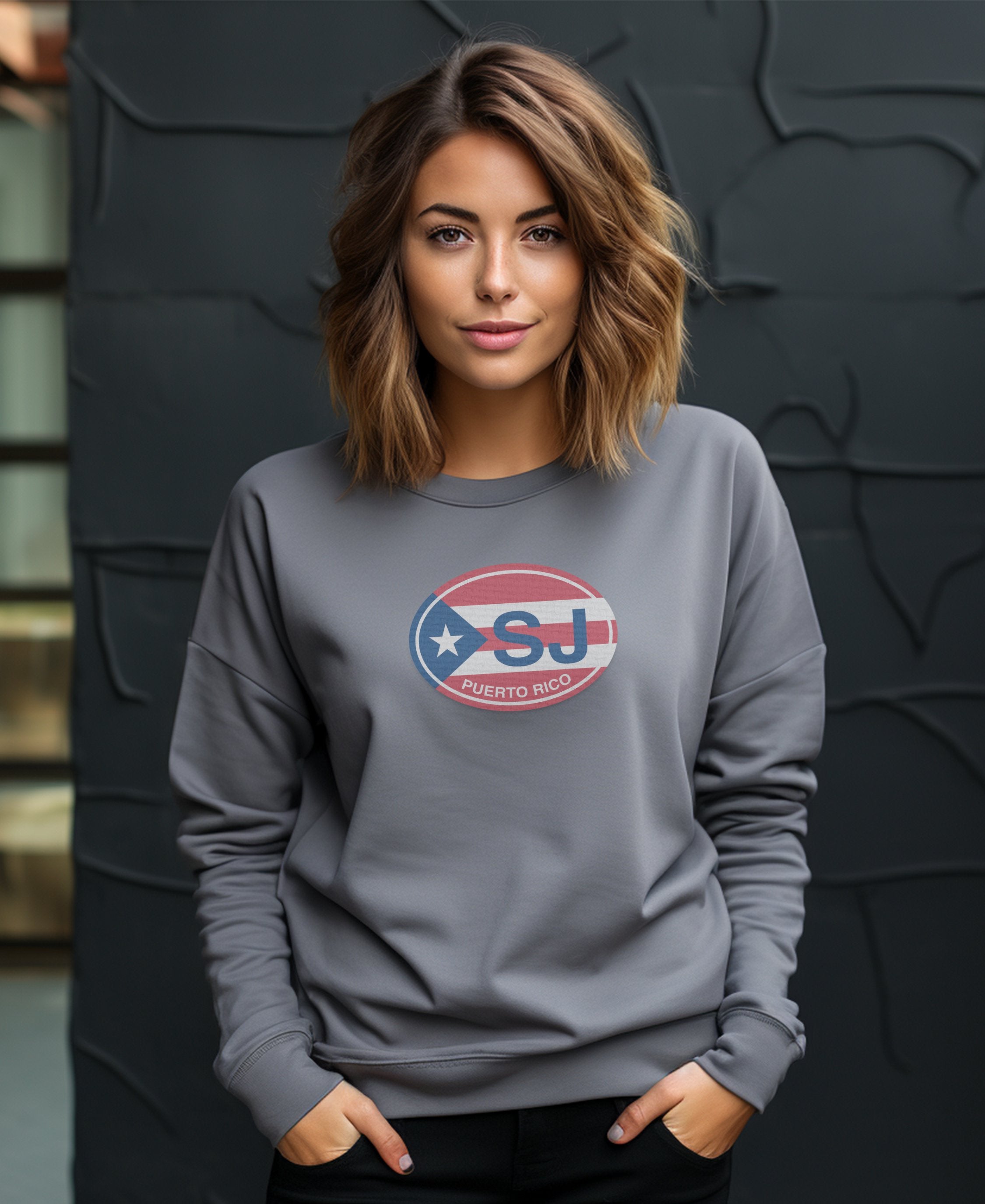 Stylish Puerto Rico SJ Logo Printed Sweatshirt product