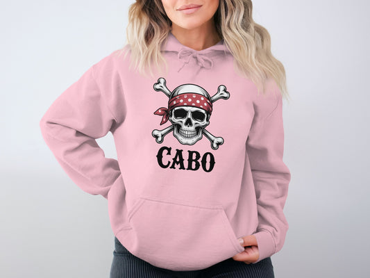 Cabo Pirate Skull Pink Hoodie product type
