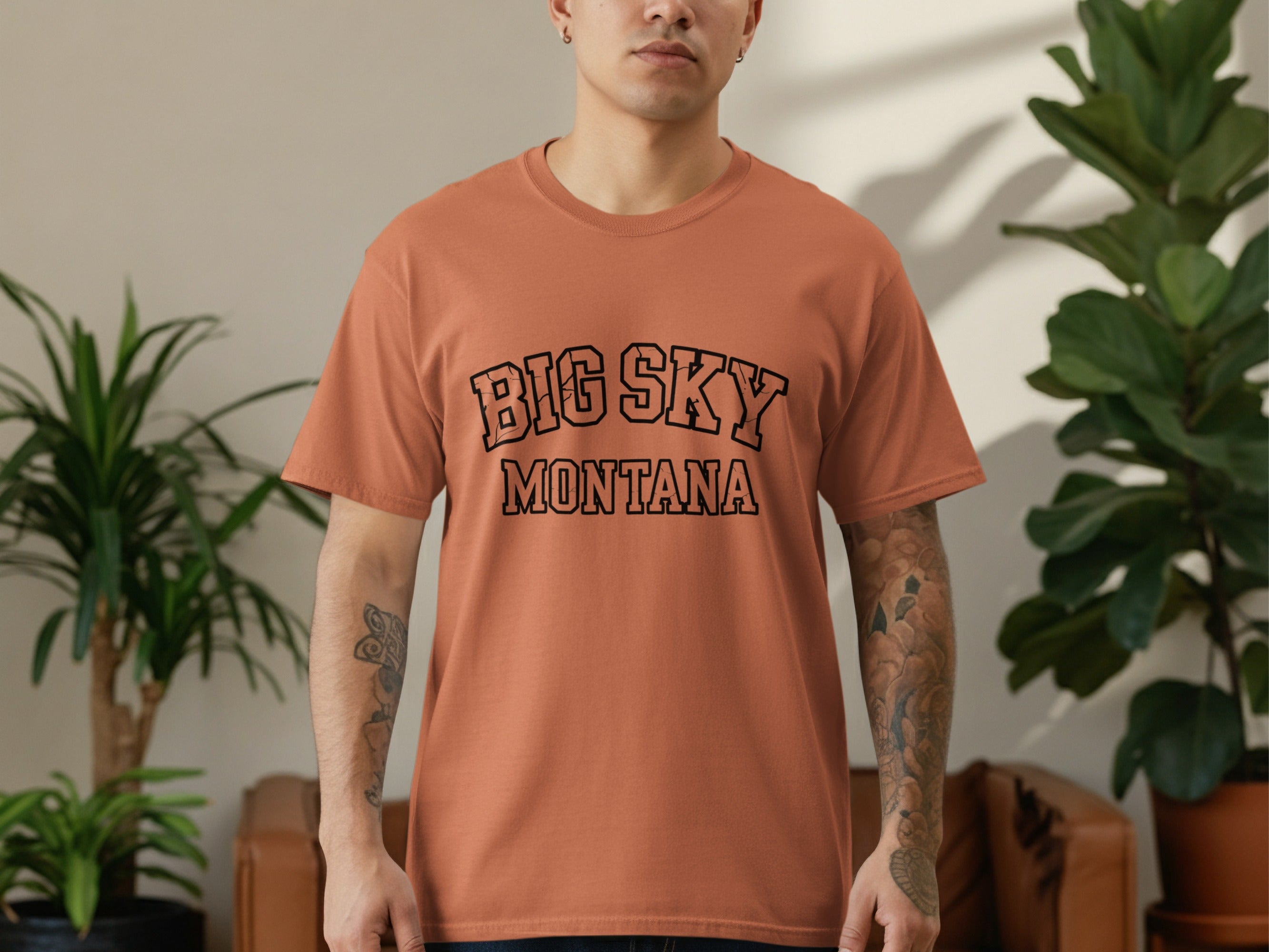 Big Sky Montana Graphic T-shirt Casual Apparel