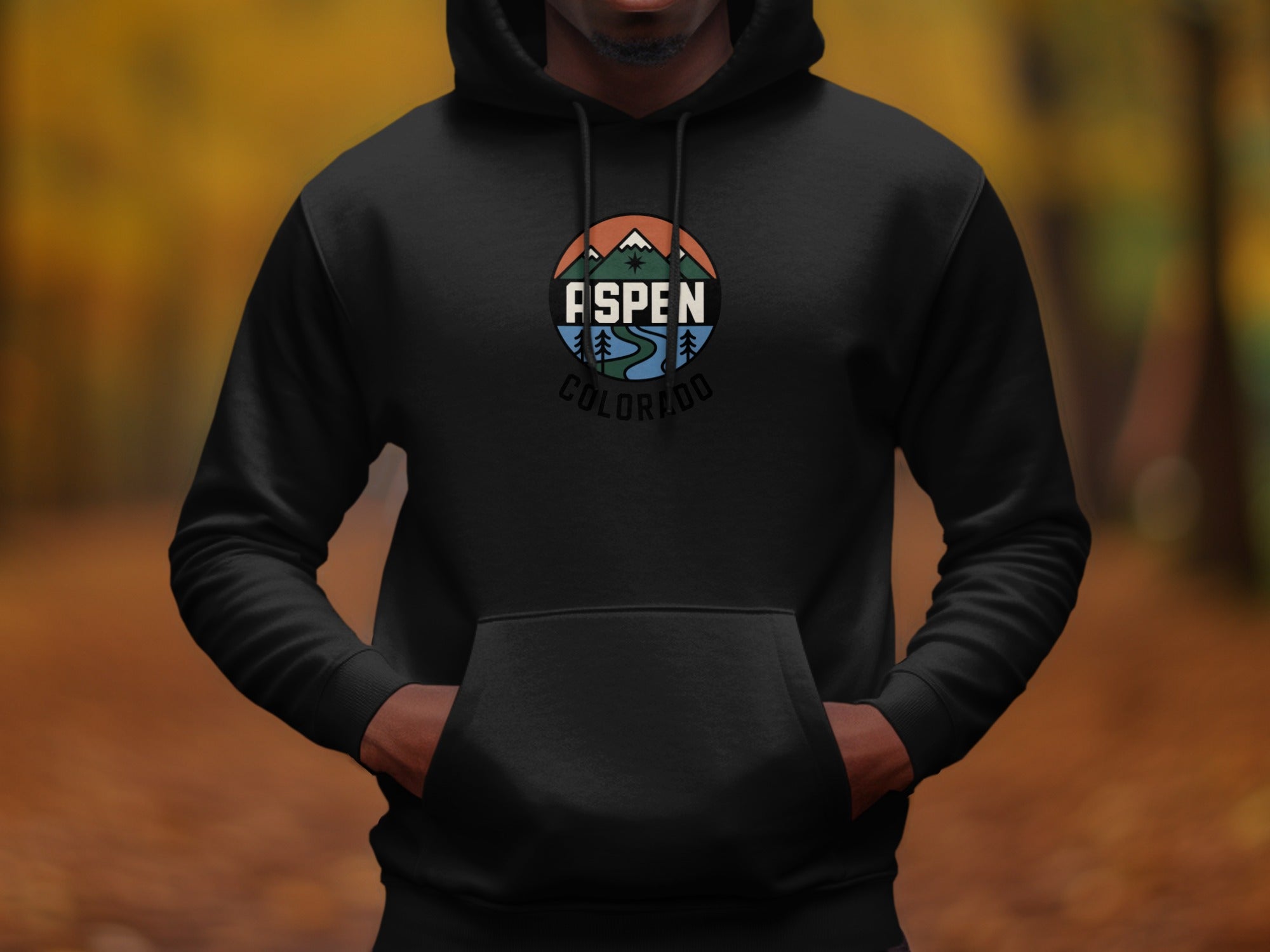 Black Hoodie with FSPN Colorado Design product type